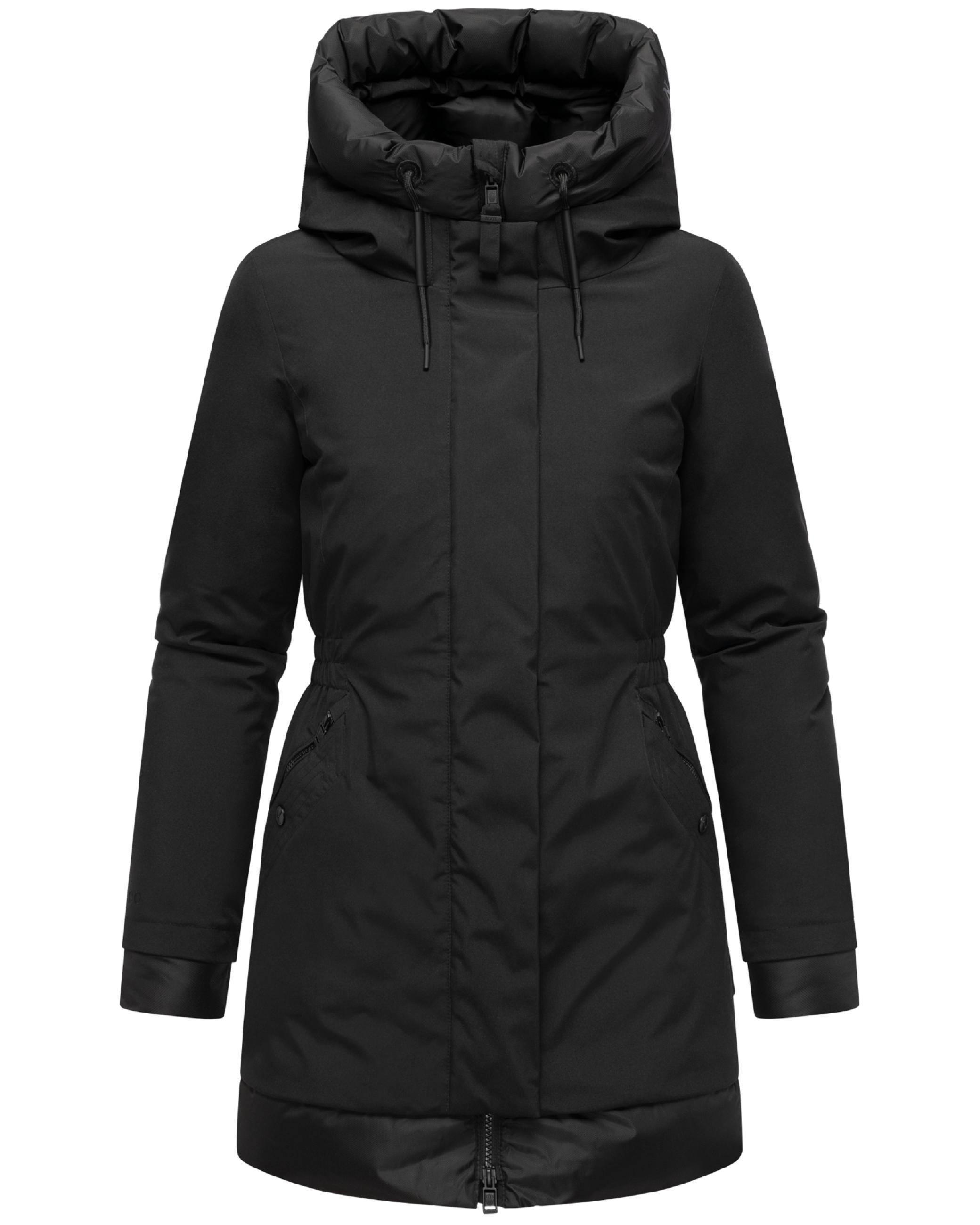Warmer Steppmantel mit Magnet-Verschluss "Winterprinzessin 14" Black