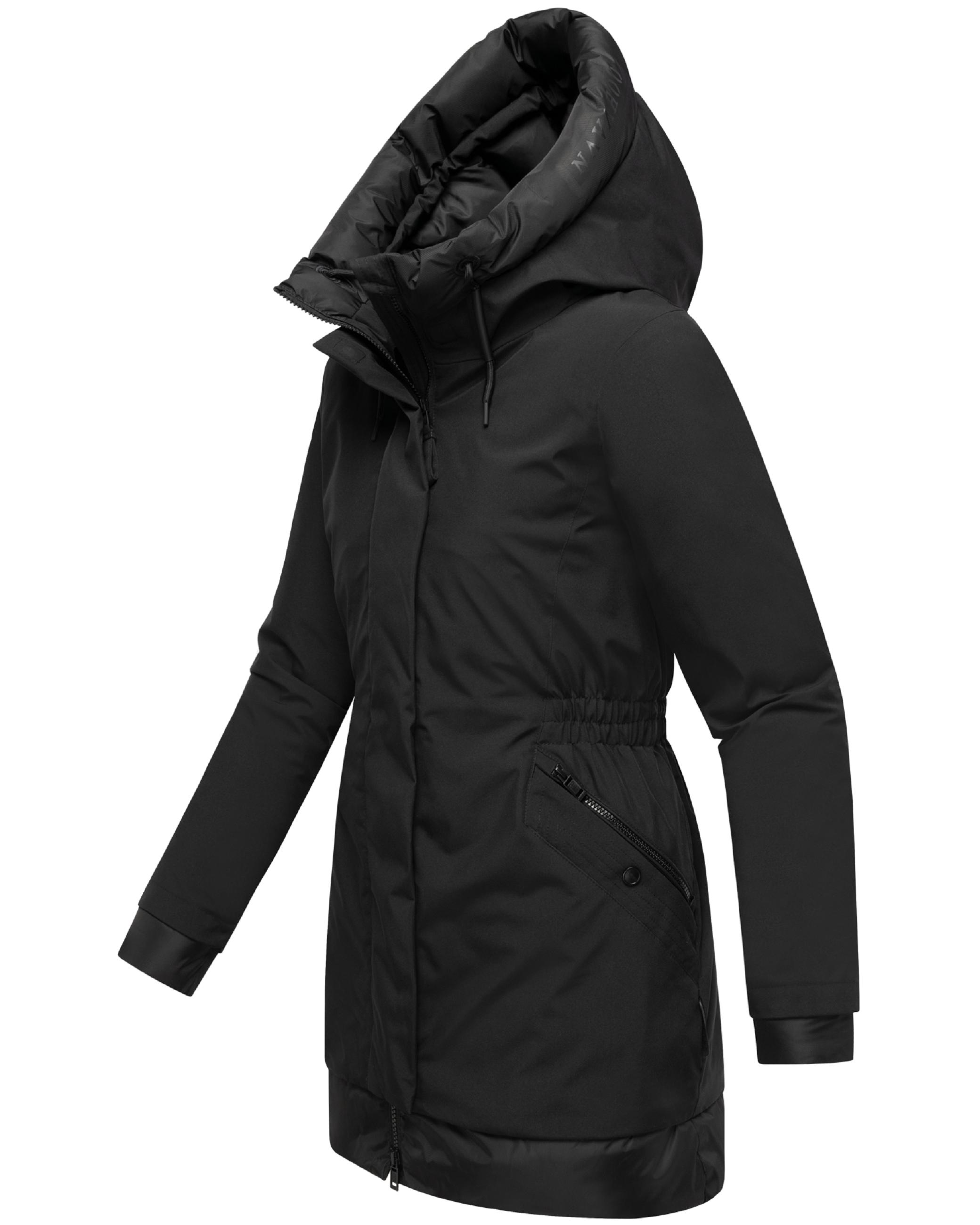 Warmer Steppmantel mit Magnet-Verschluss "Winterprinzessin 14" Black