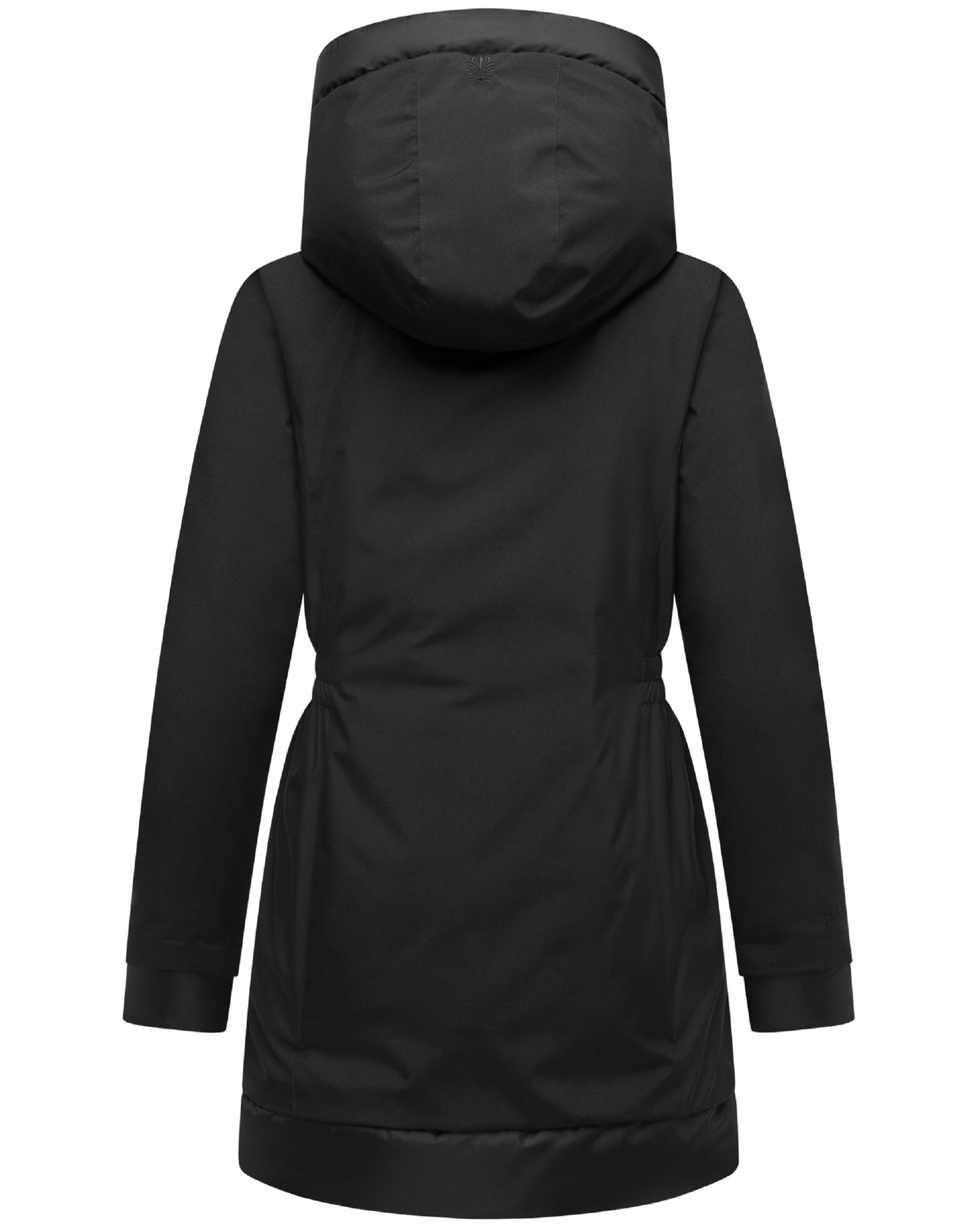 Warmer Steppmantel mit Magnet-Verschluss "Winterprinzessin 14" Black
