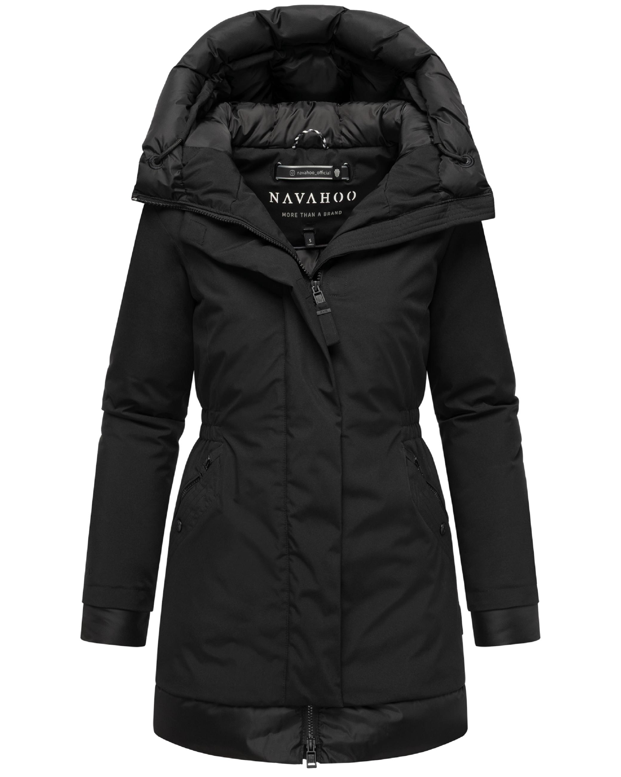 Warmer Steppmantel mit Magnet-Verschluss "Winterprinzessin 14" Black