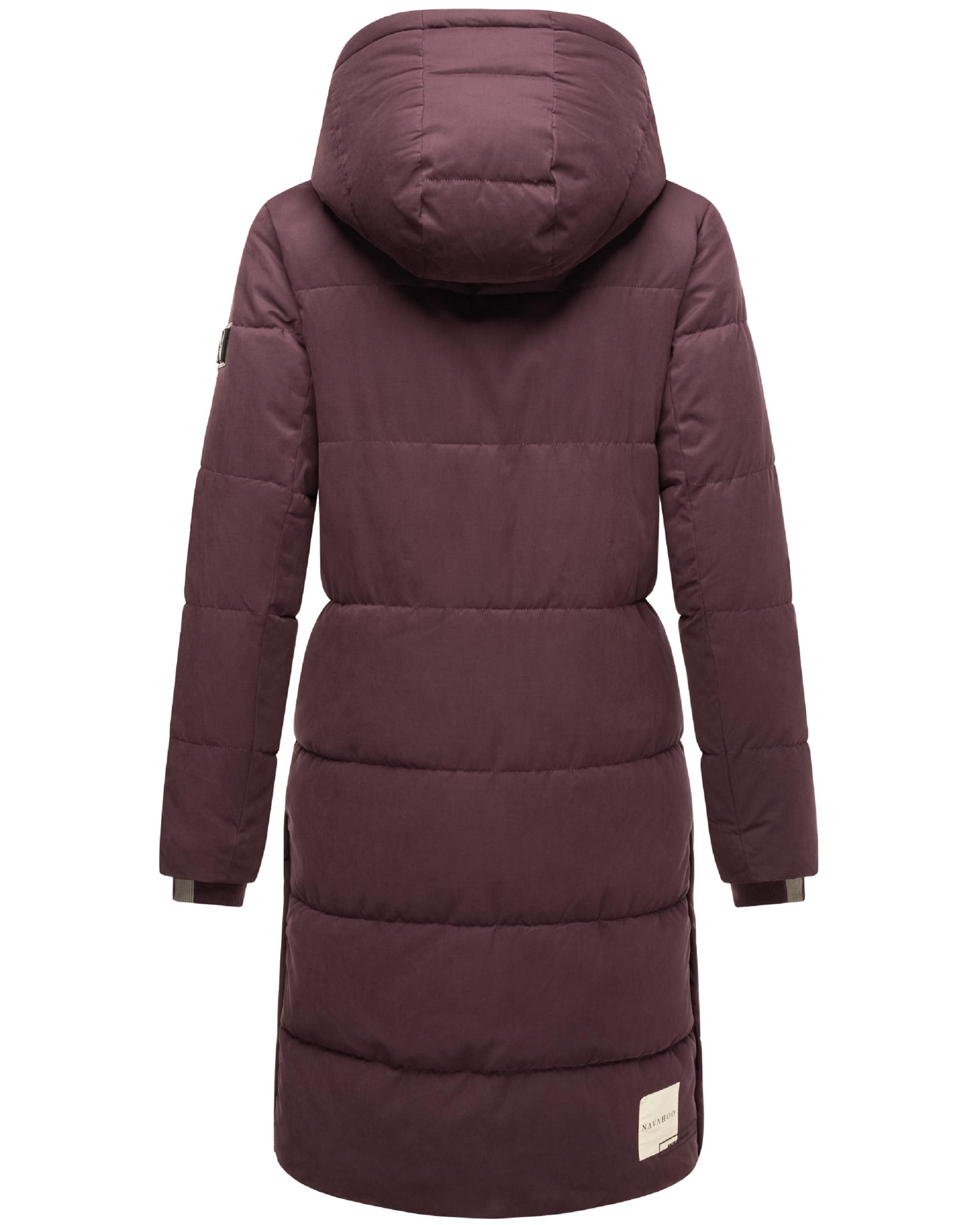 Steppmantel mit abnehmbarer Kapuze "Wintertanz 14" Dusty Plum