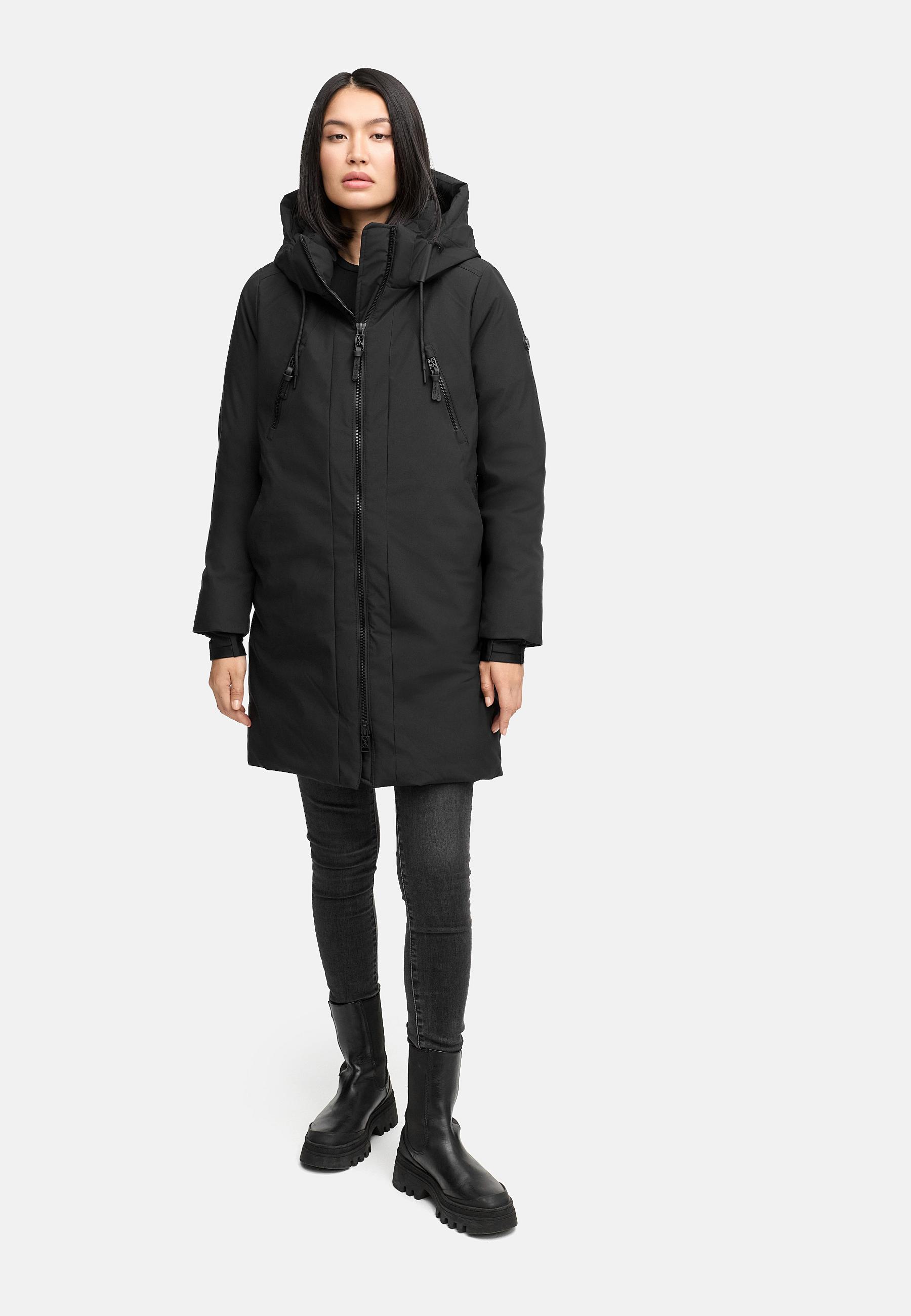 Warmer Mantel "Winterzart 14" Black