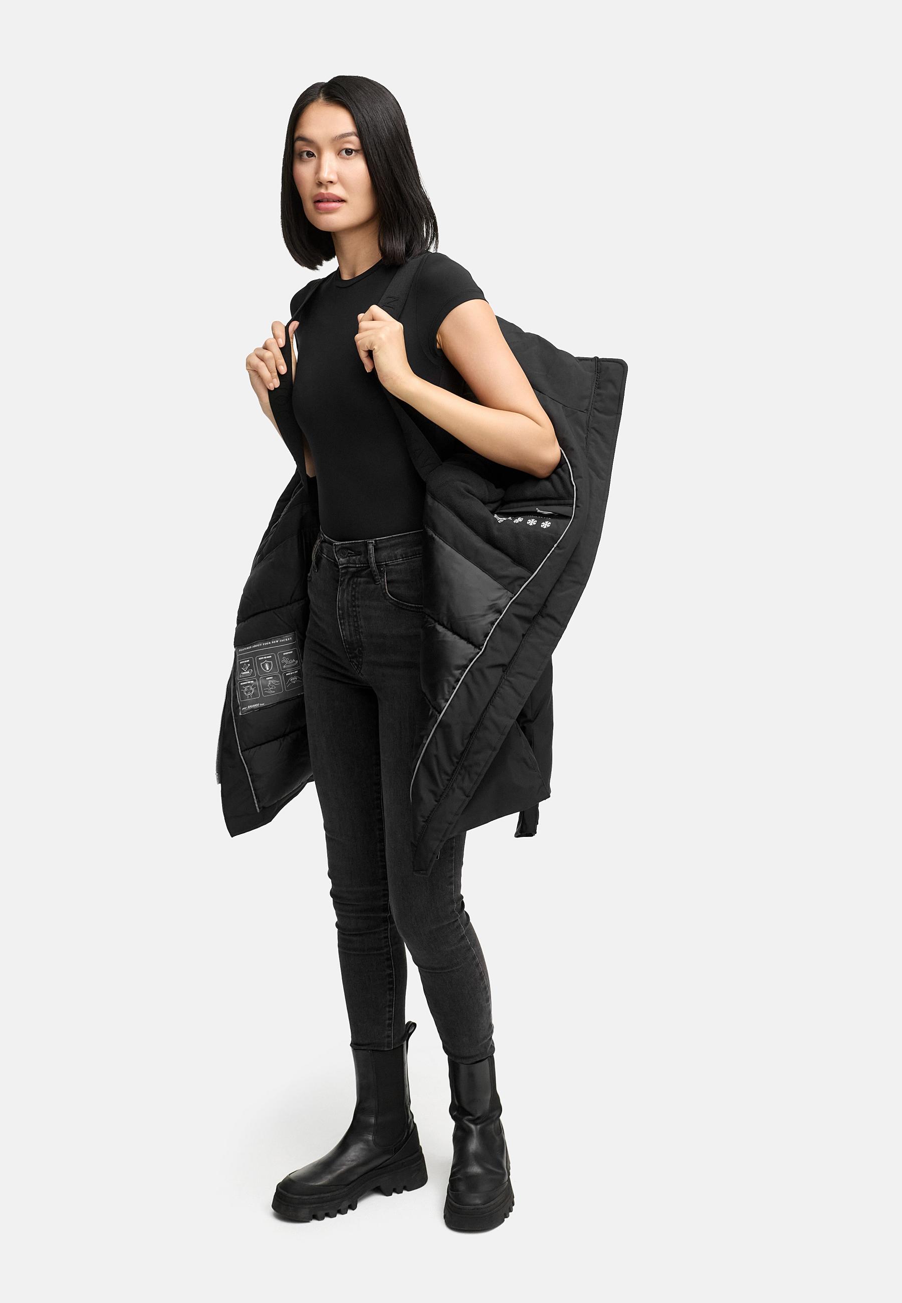 Warmer Mantel "Winterzart 14" Black