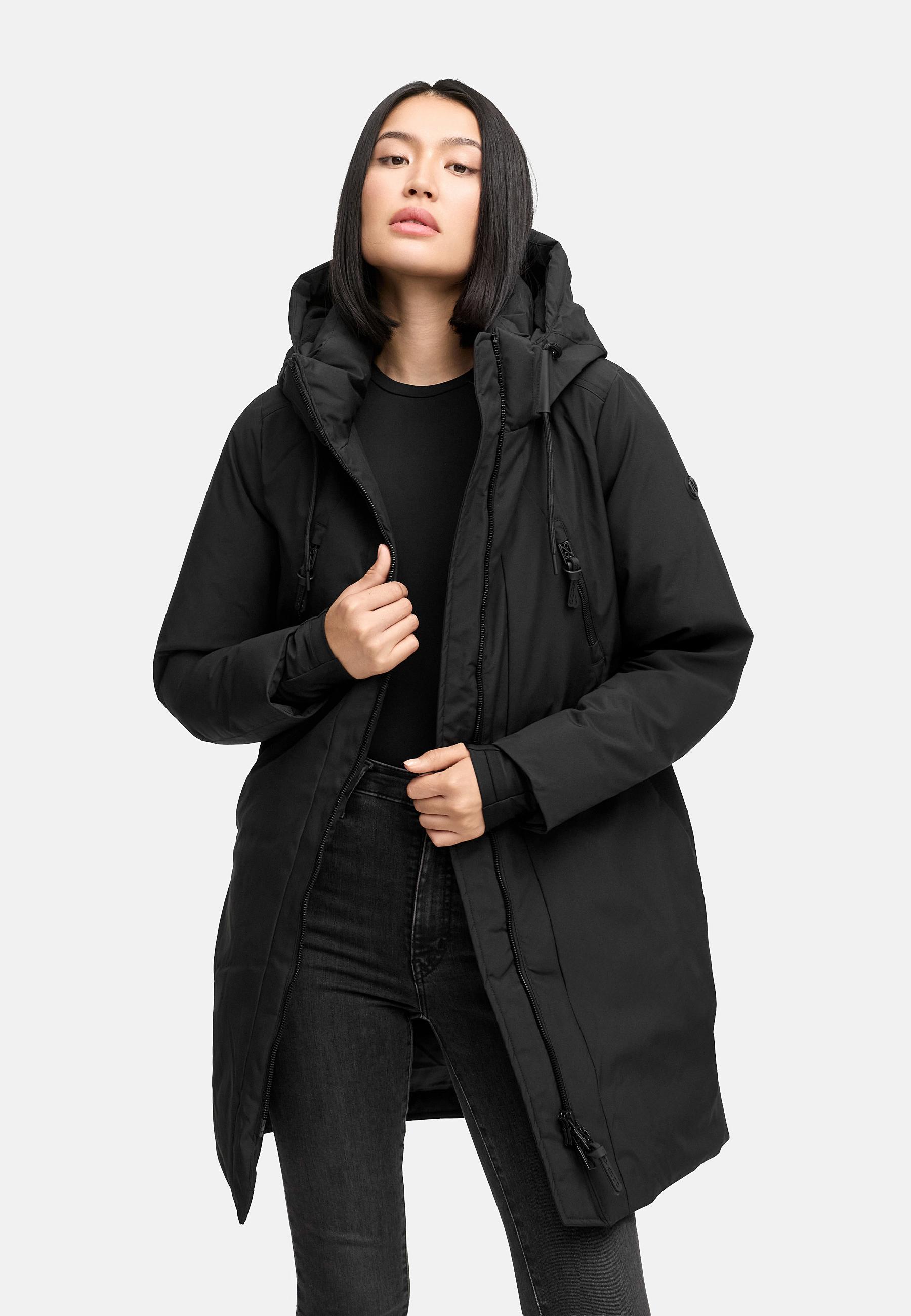 Warmer Mantel "Winterzart 14" Black