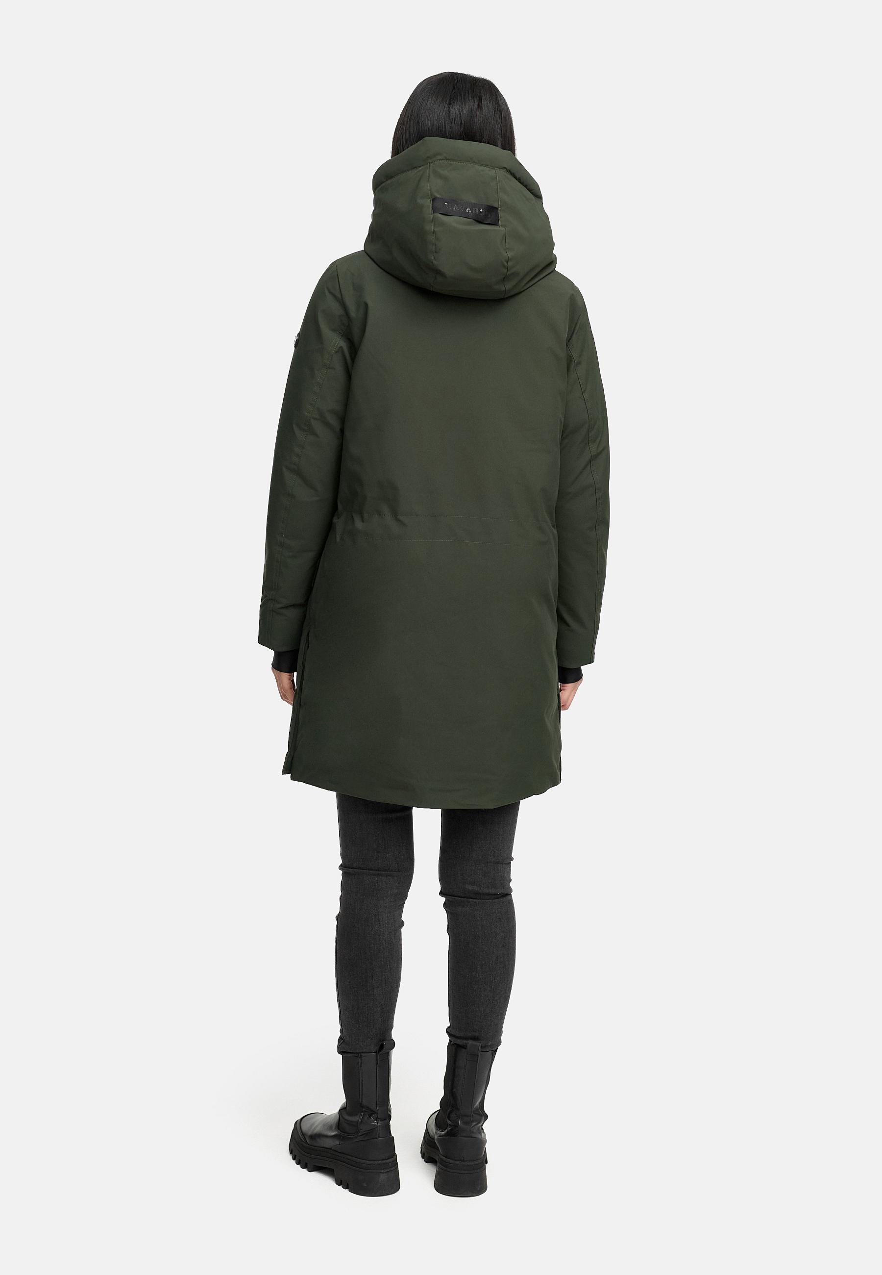 Warmer Mantel "Winterzart 14" Dark Olive