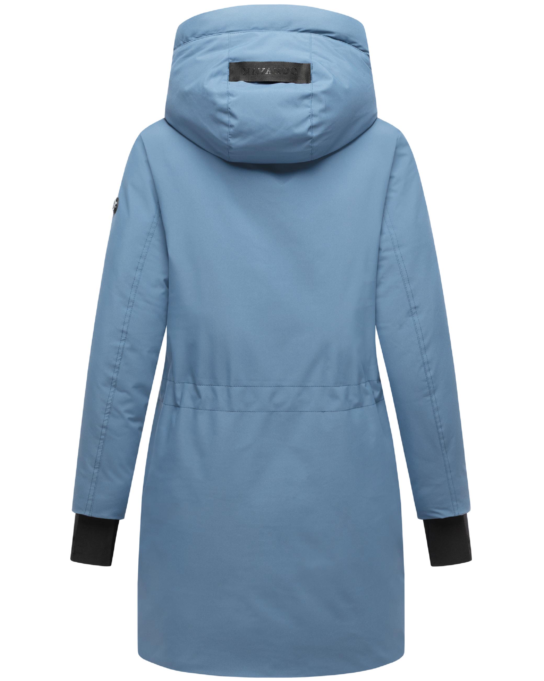 Warmer Mantel "Winterzart 14" Dusty Blue