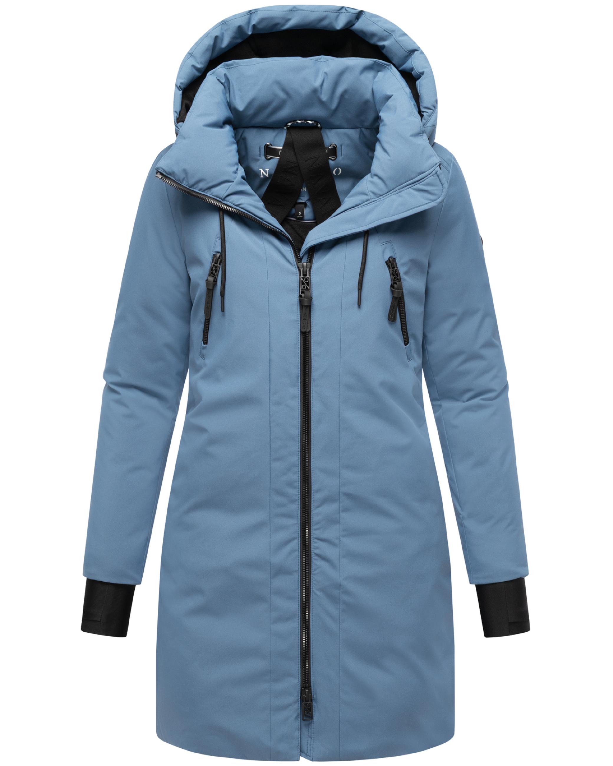 Warmer Mantel "Winterzart 14" Dusty Blue