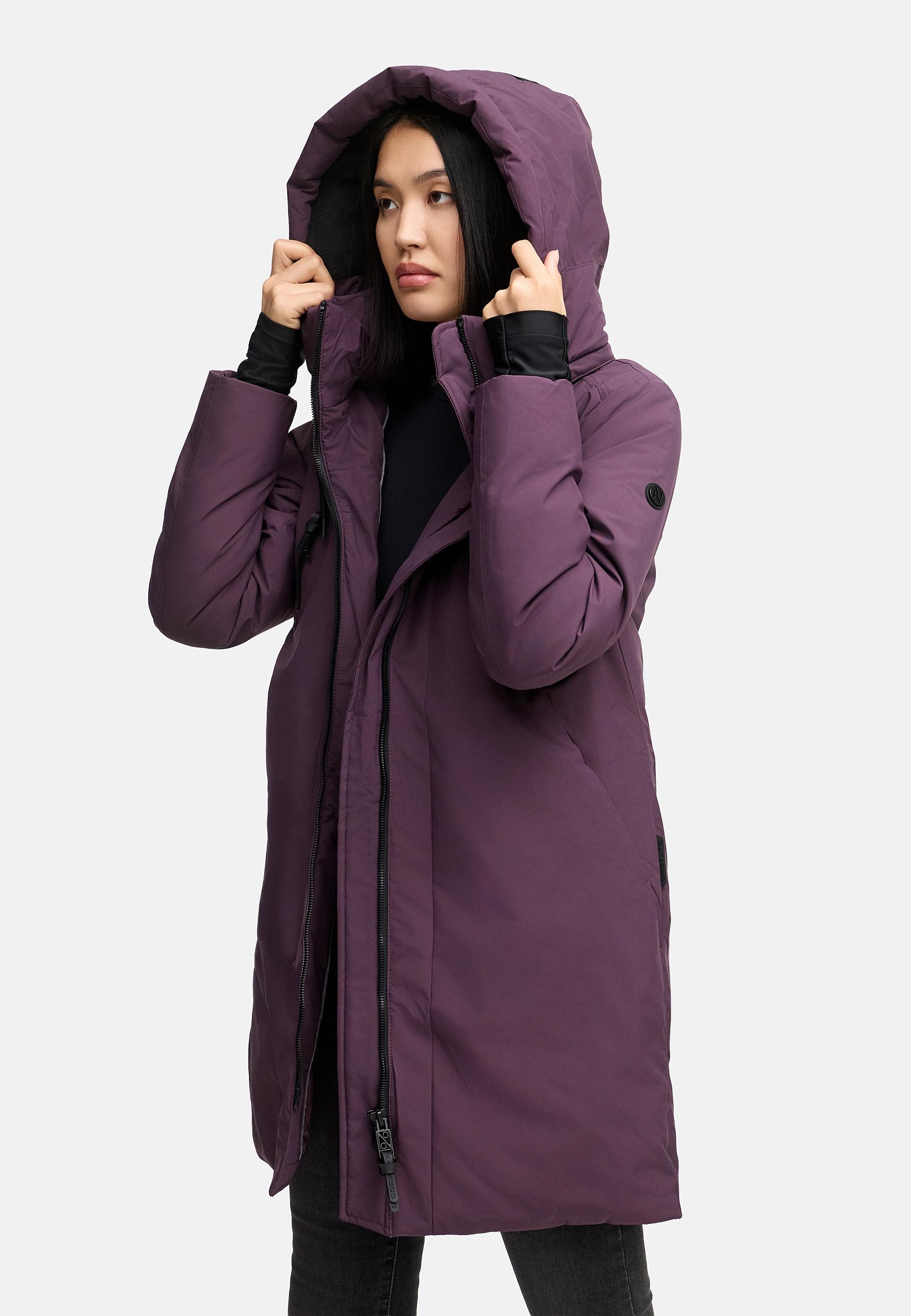 Warmer Mantel "Winterzart 14" Dusty Plum