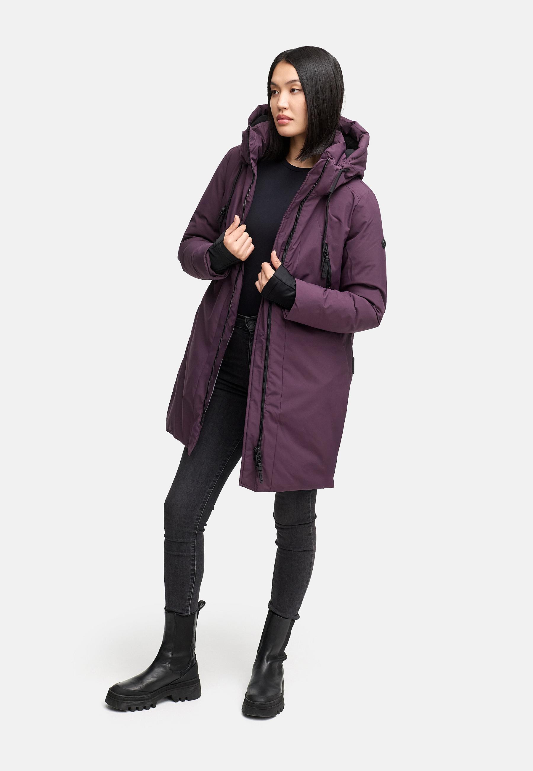 Warmer Mantel "Winterzart 14" Dusty Plum