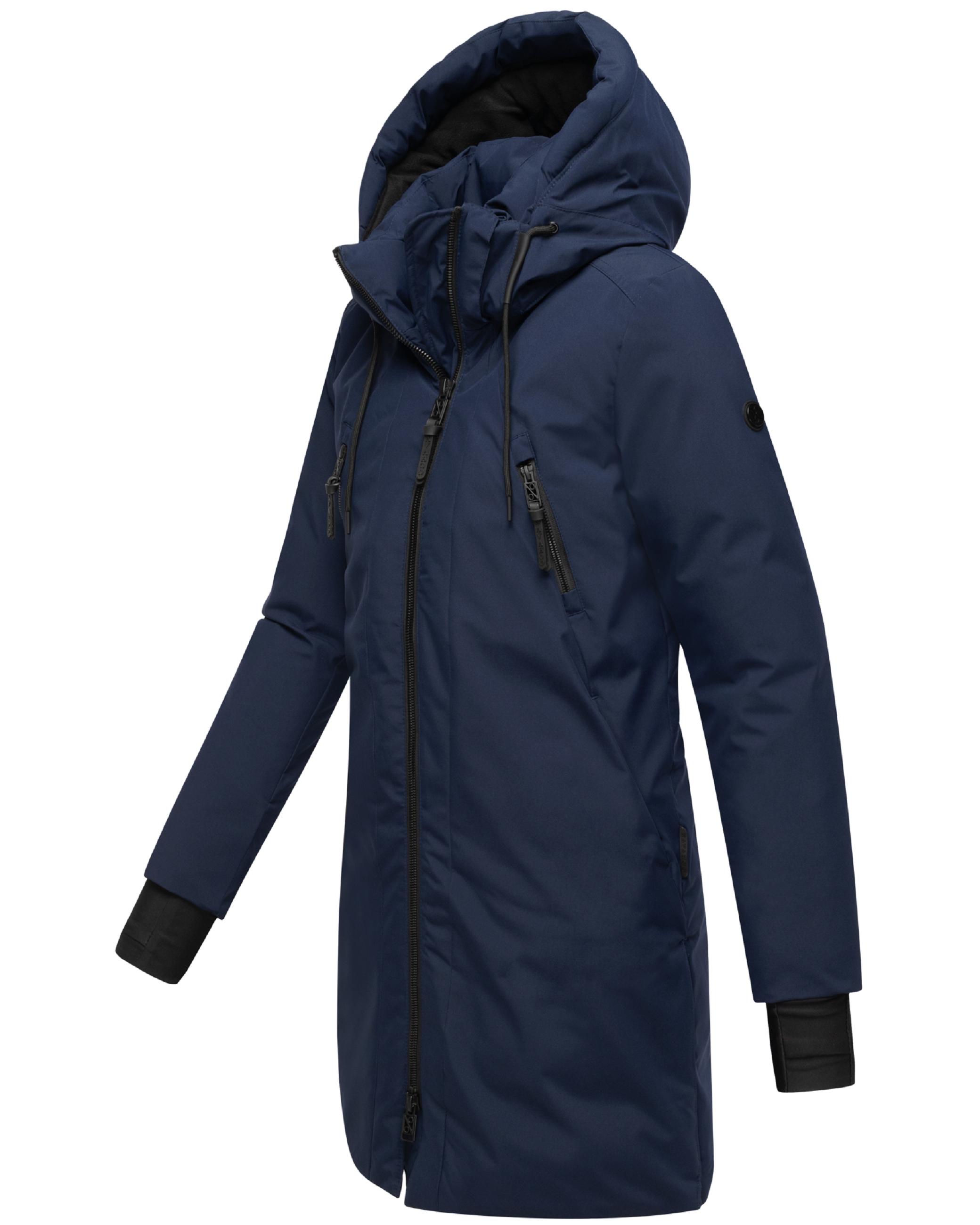 Warmer Mantel "Winterzart 14" Navy