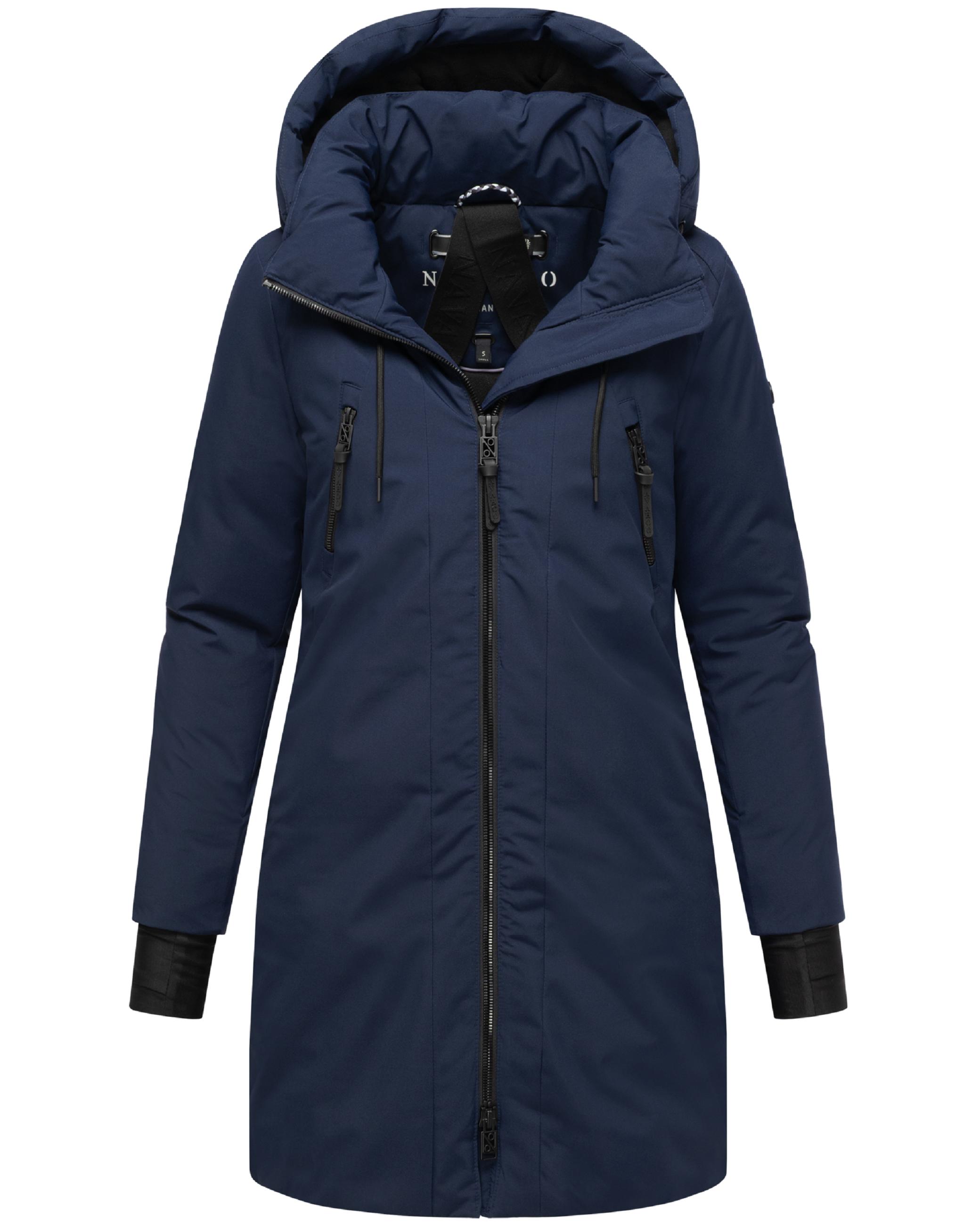 Warmer Mantel "Winterzart 14" Navy