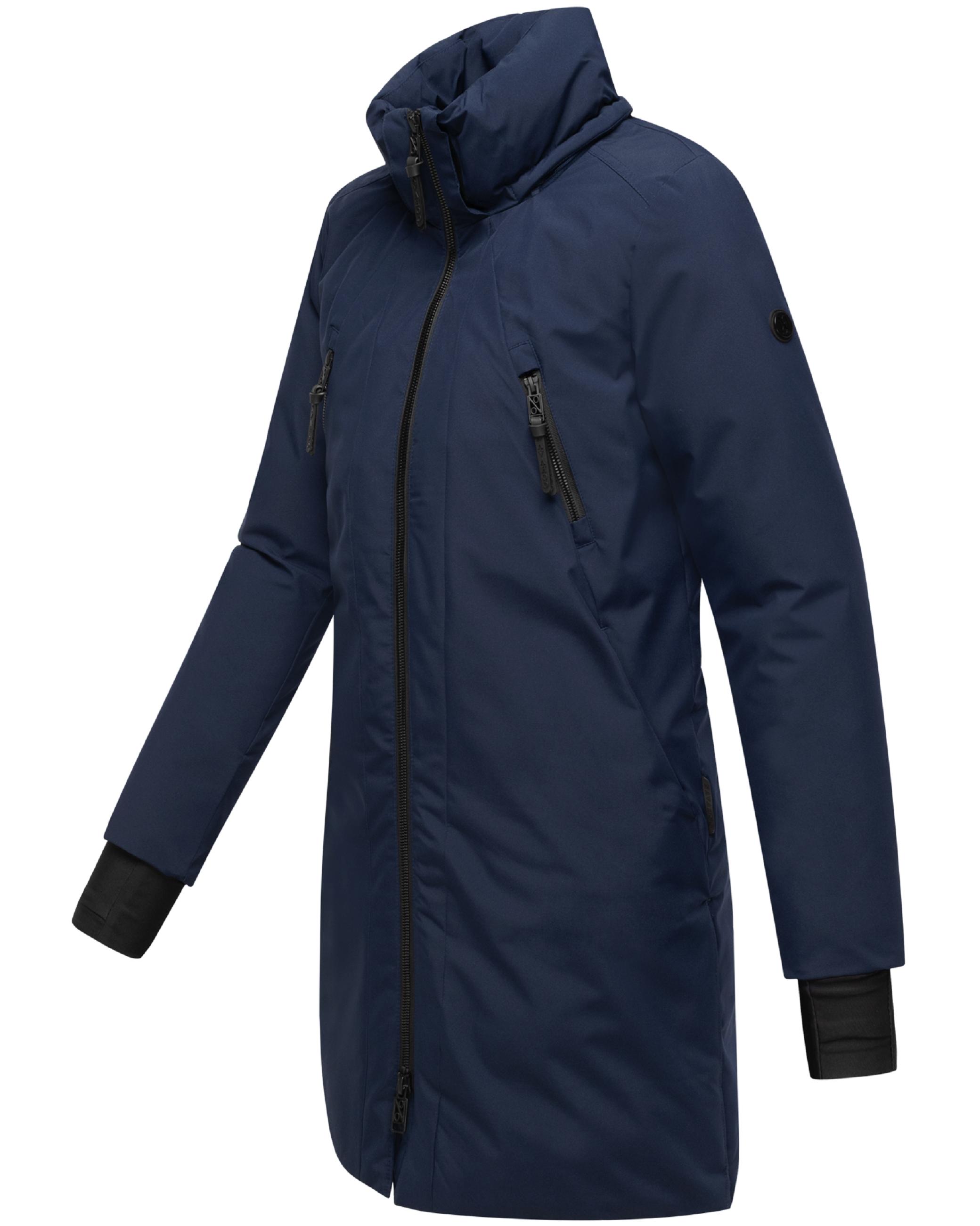 Warmer Mantel "Winterzart 14" Navy