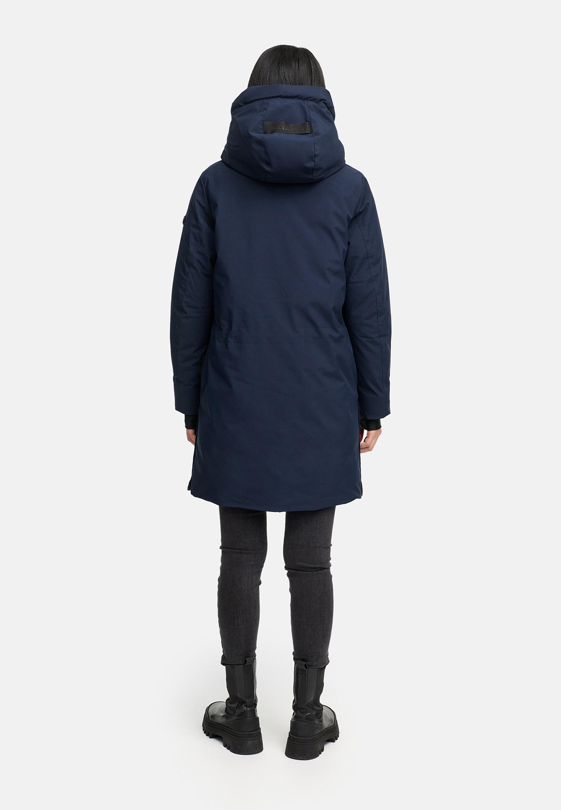 Warmer Mantel "Winterzart 14" Navy