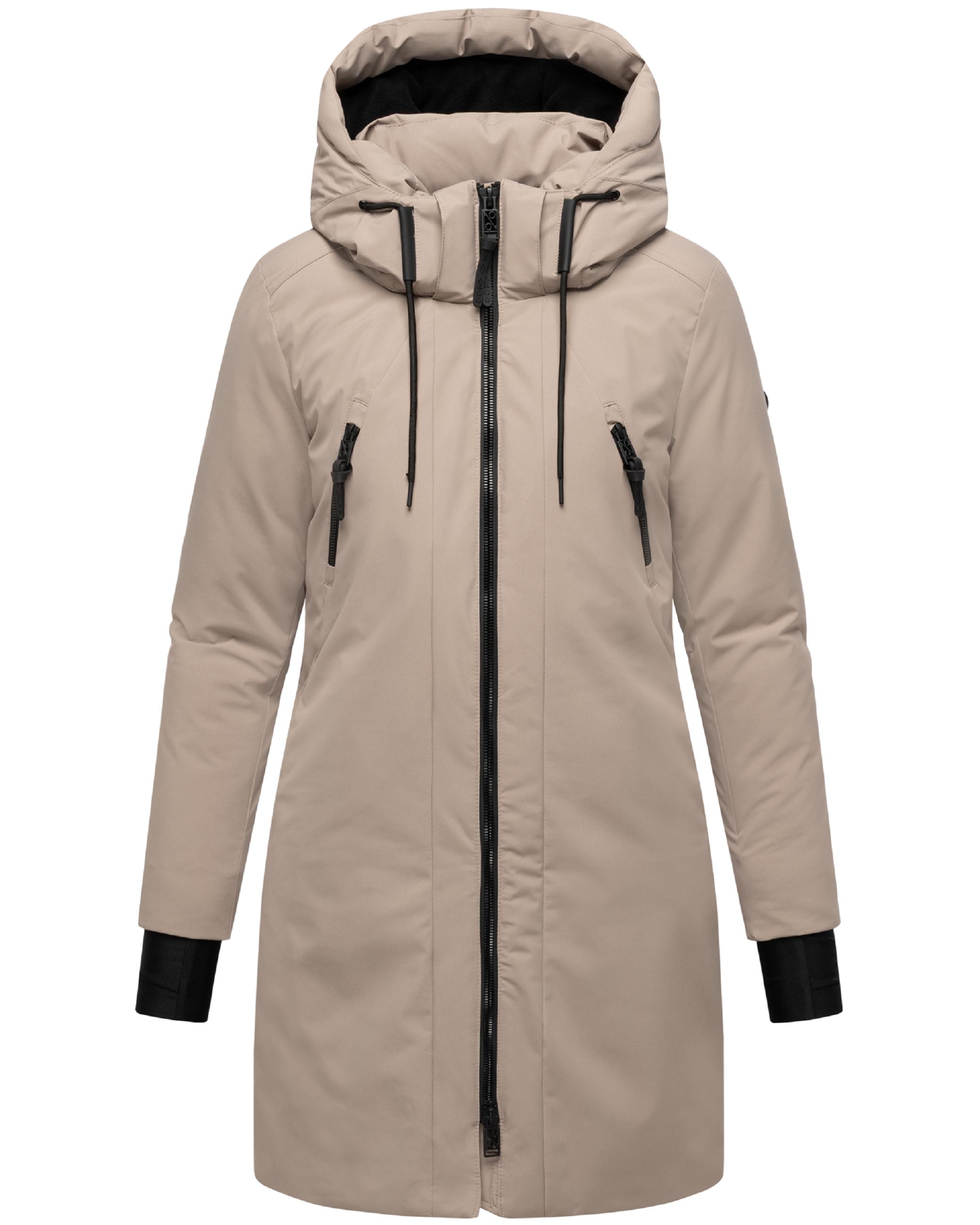 Warmer Mantel "Winterzart 14" Taupe Grey