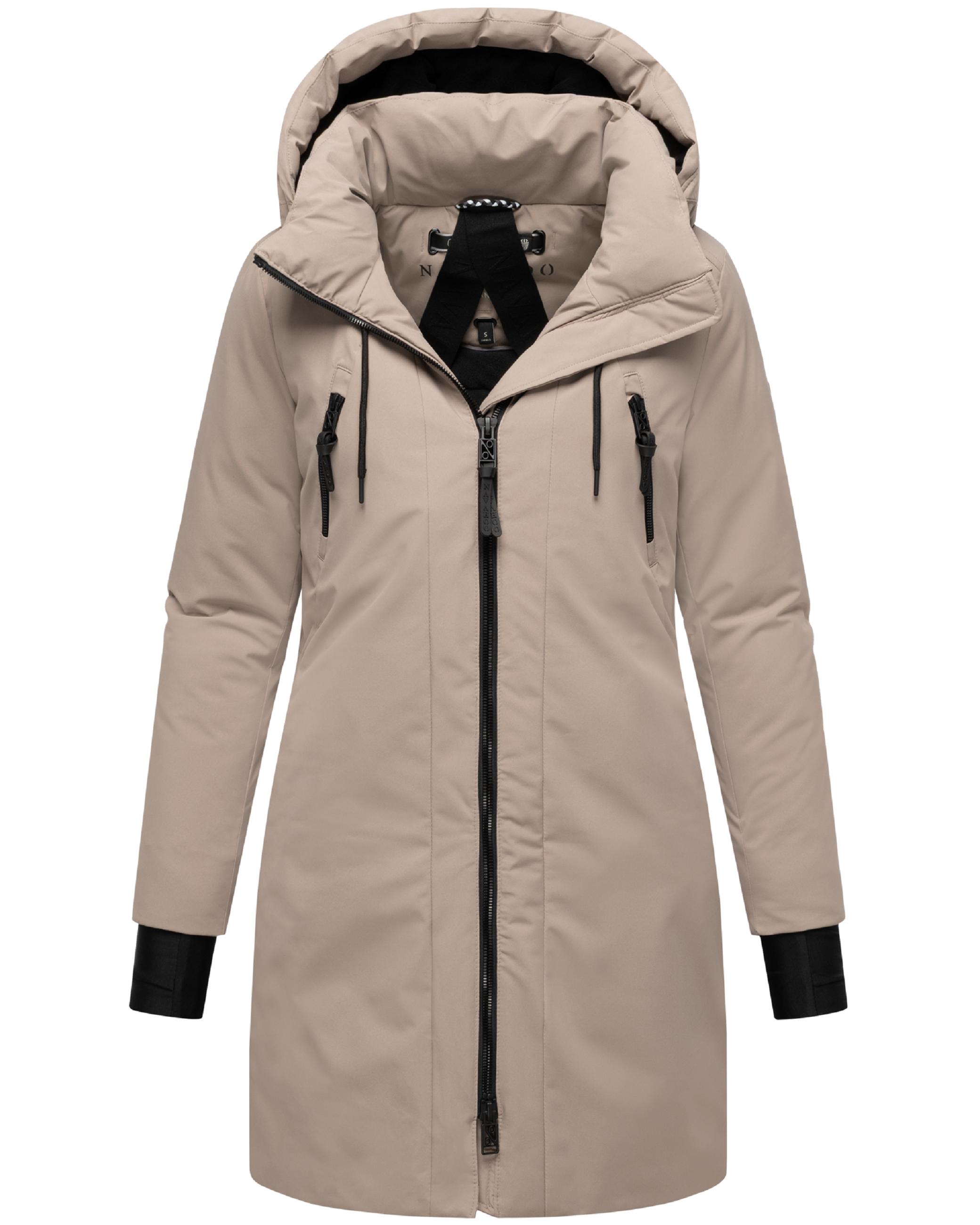 Warmer Mantel "Winterzart 14" Taupe Grey