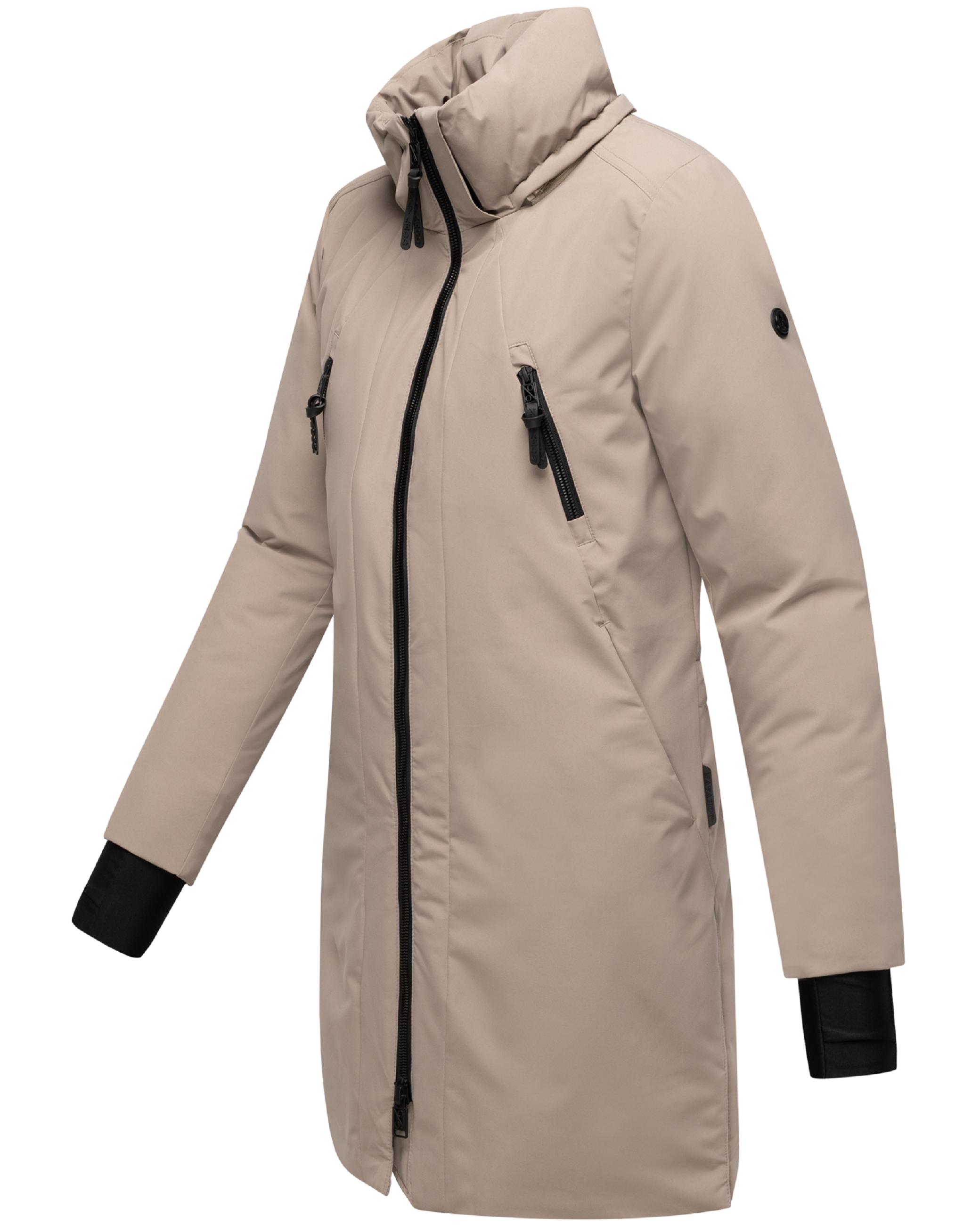 Warmer Mantel "Winterzart 14" Taupe Grey