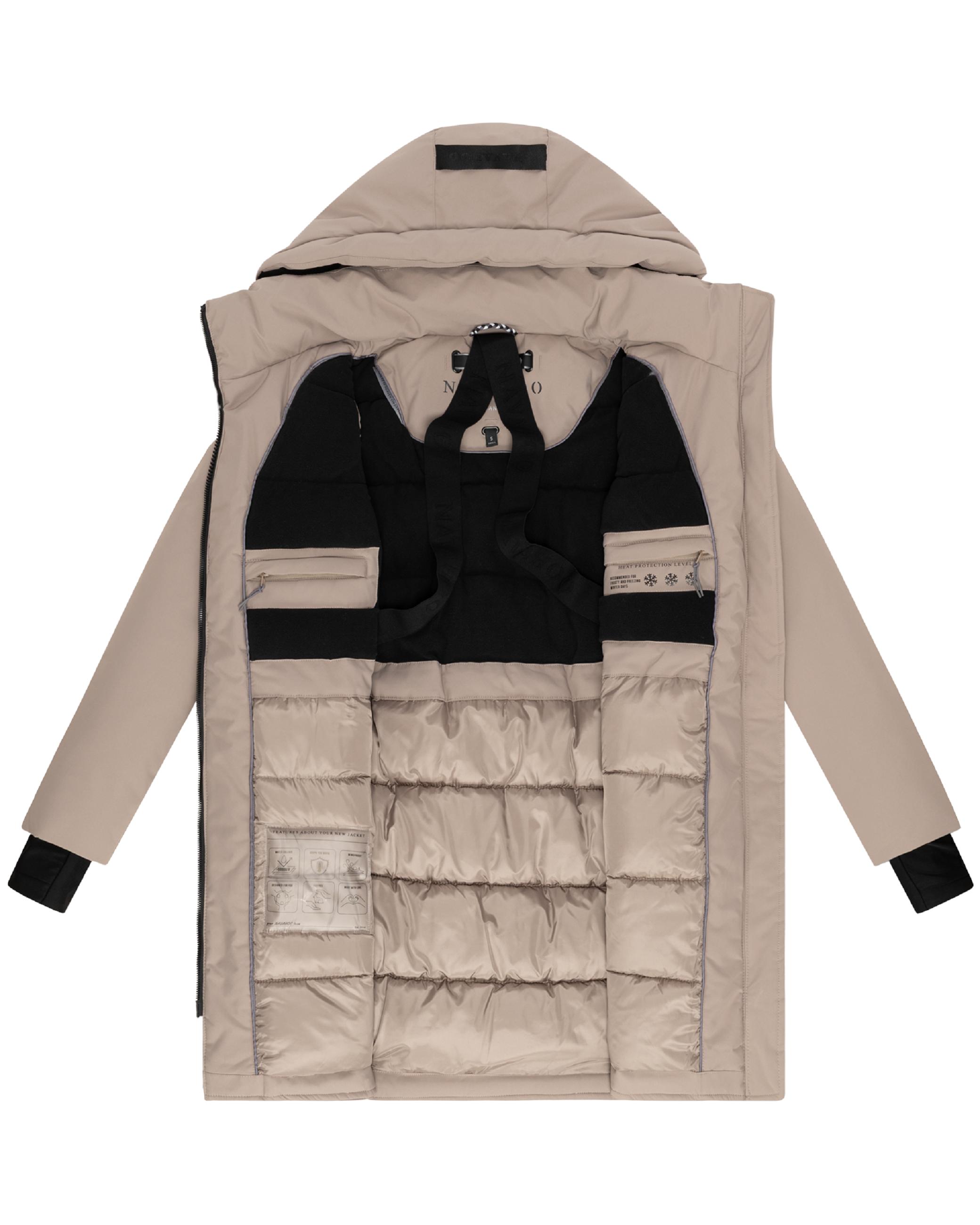 Warmer Mantel "Winterzart 14" Taupe Grey