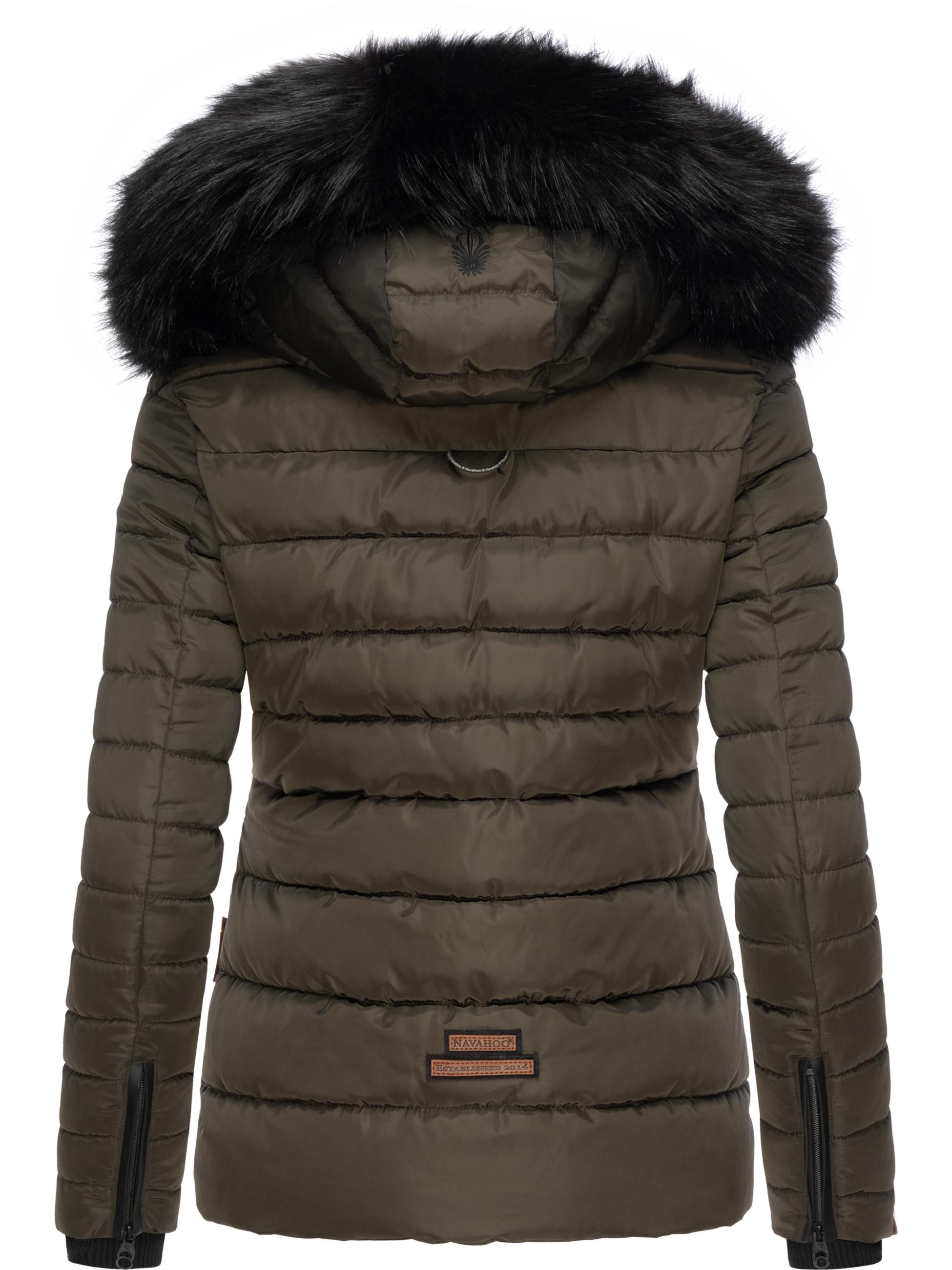 Winter Steppjacke mit abnehmbarer Kapuze "Wisteriaa" Anthracite