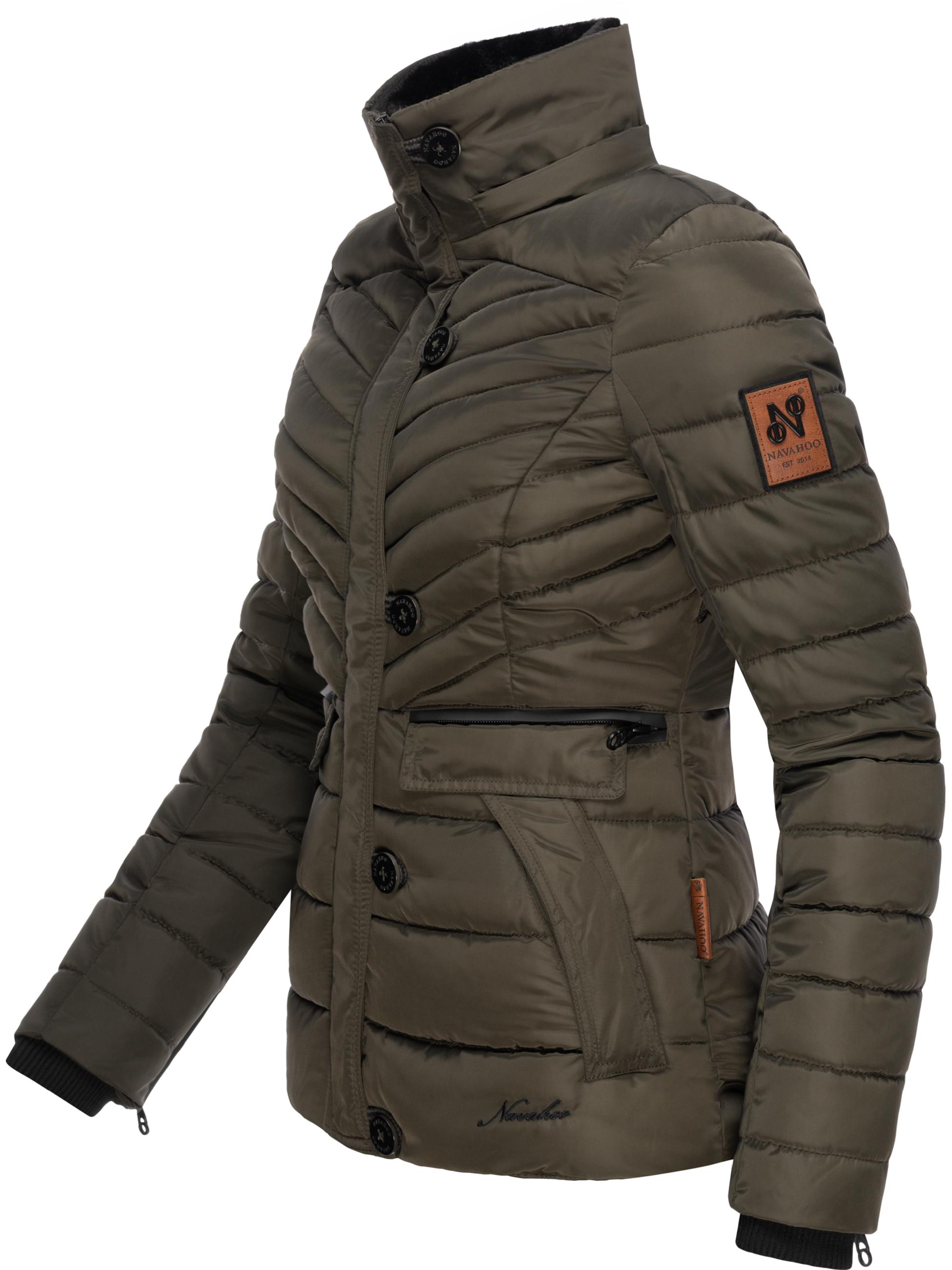 Winter Steppjacke mit abnehmbarer Kapuze "Wisteriaa" Anthracite