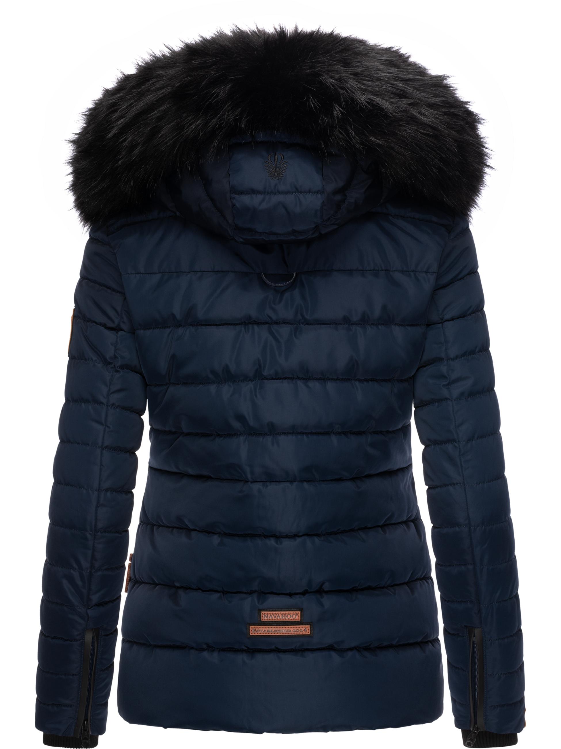 Winter Steppjacke mit abnehmbarer Kapuze "Wisteriaa" Navy