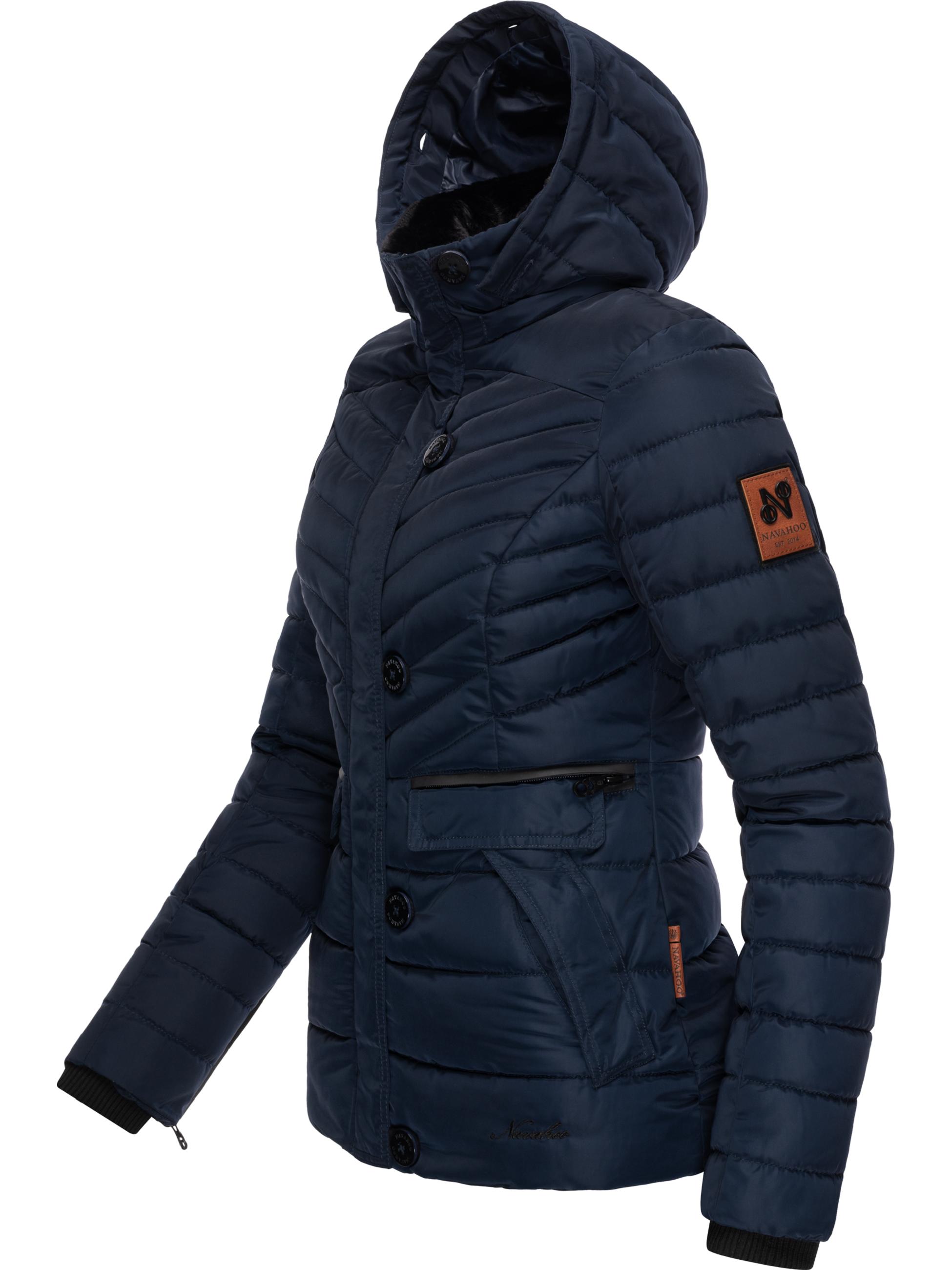 Winter Steppjacke mit abnehmbarer Kapuze "Wisteriaa" Navy