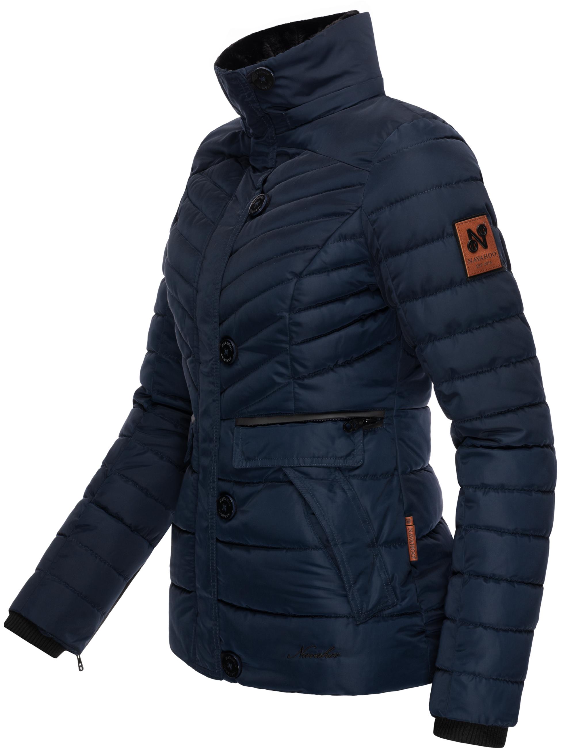 Winter Steppjacke mit abnehmbarer Kapuze "Wisteriaa" Navy