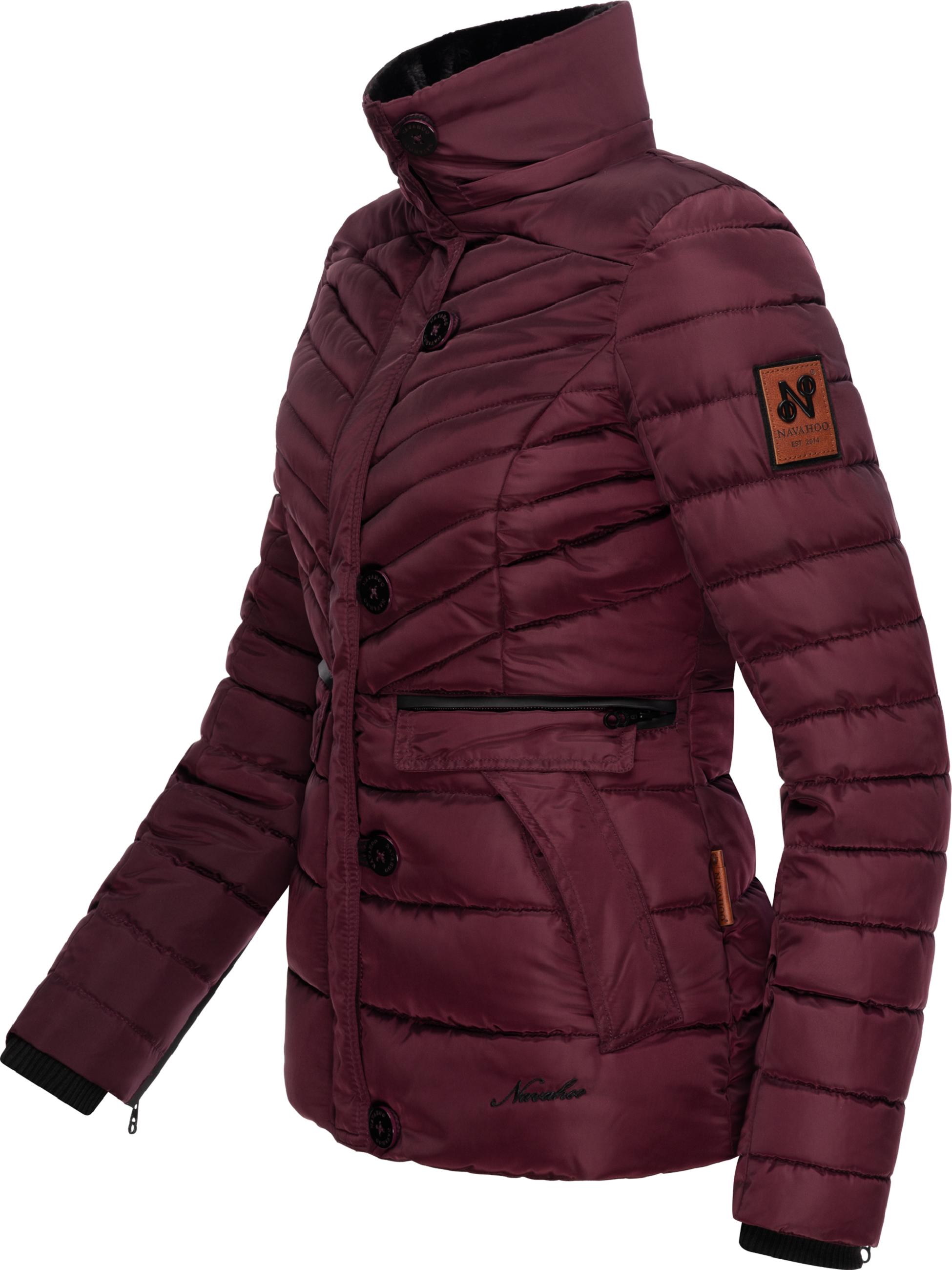 Winter Steppjacke mit abnehmbarer Kapuze "Wisteriaa" Wine