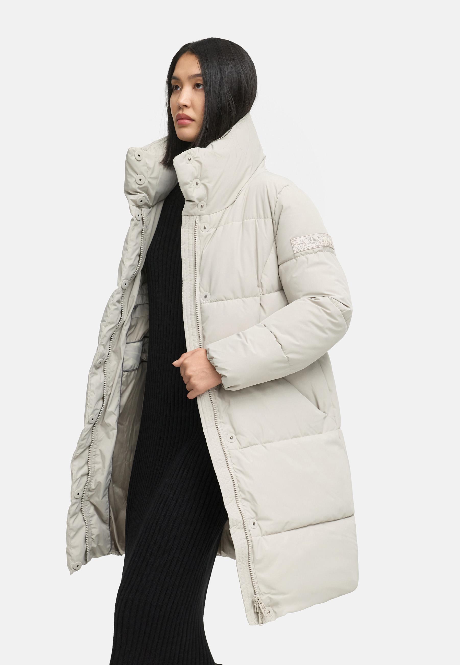 Winter Steppmantel "Wolkenkuss 14" Bone
