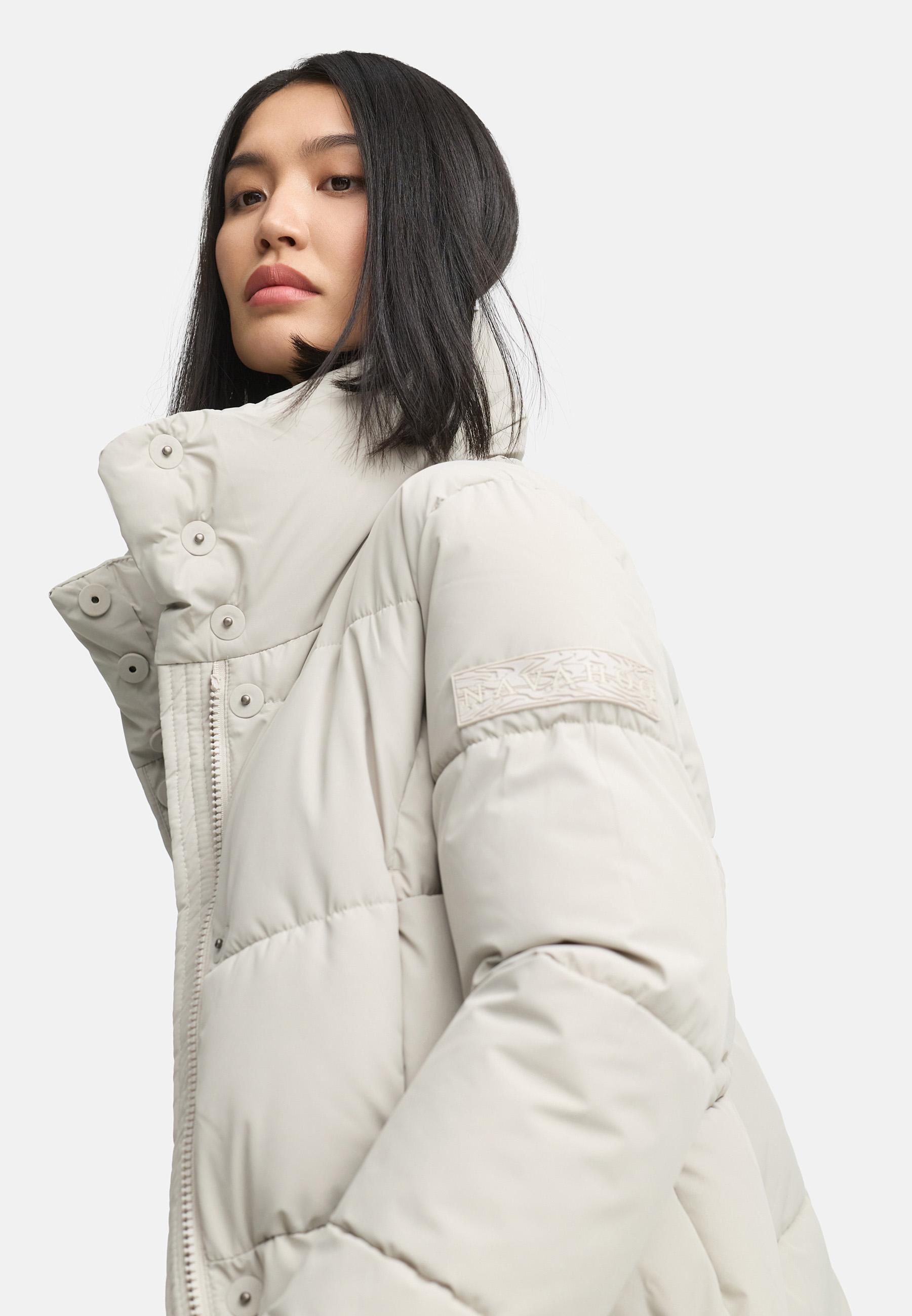 Winter Steppmantel "Wolkenkuss 14" Bone