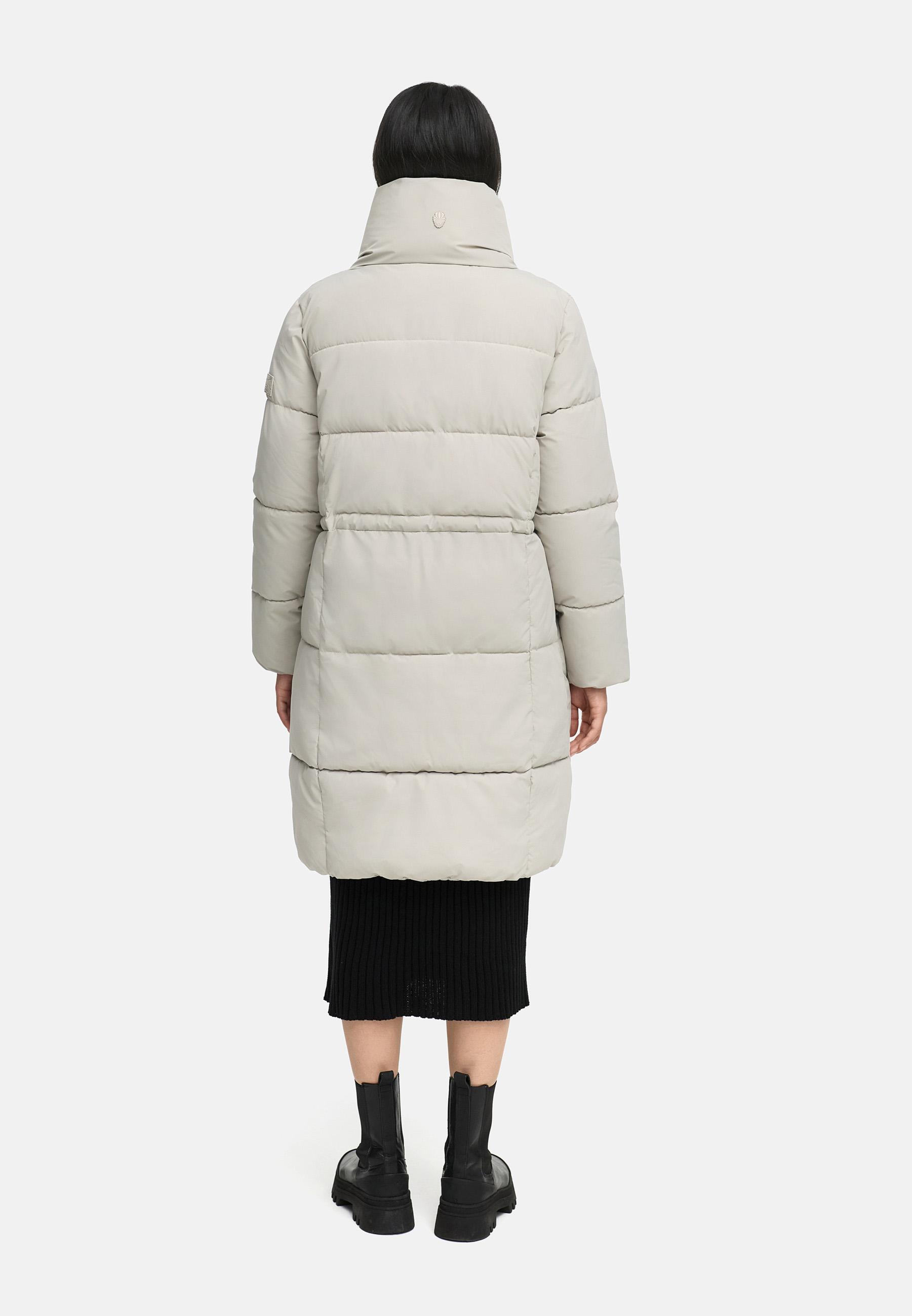 Winter Steppmantel "Wolkenkuss 14" Bone