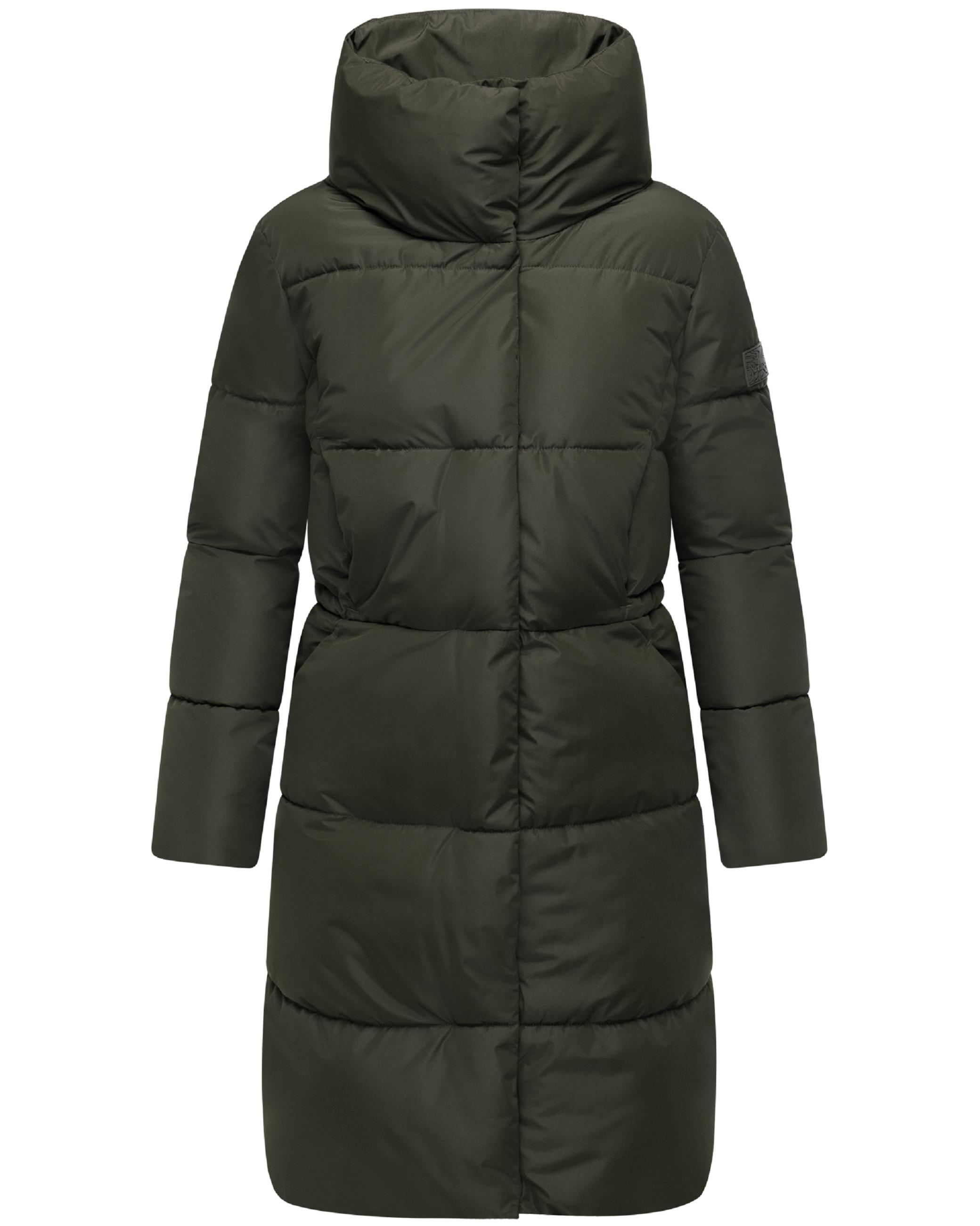 Winter Steppmantel "Wolkenkuss 14" Dark Olive