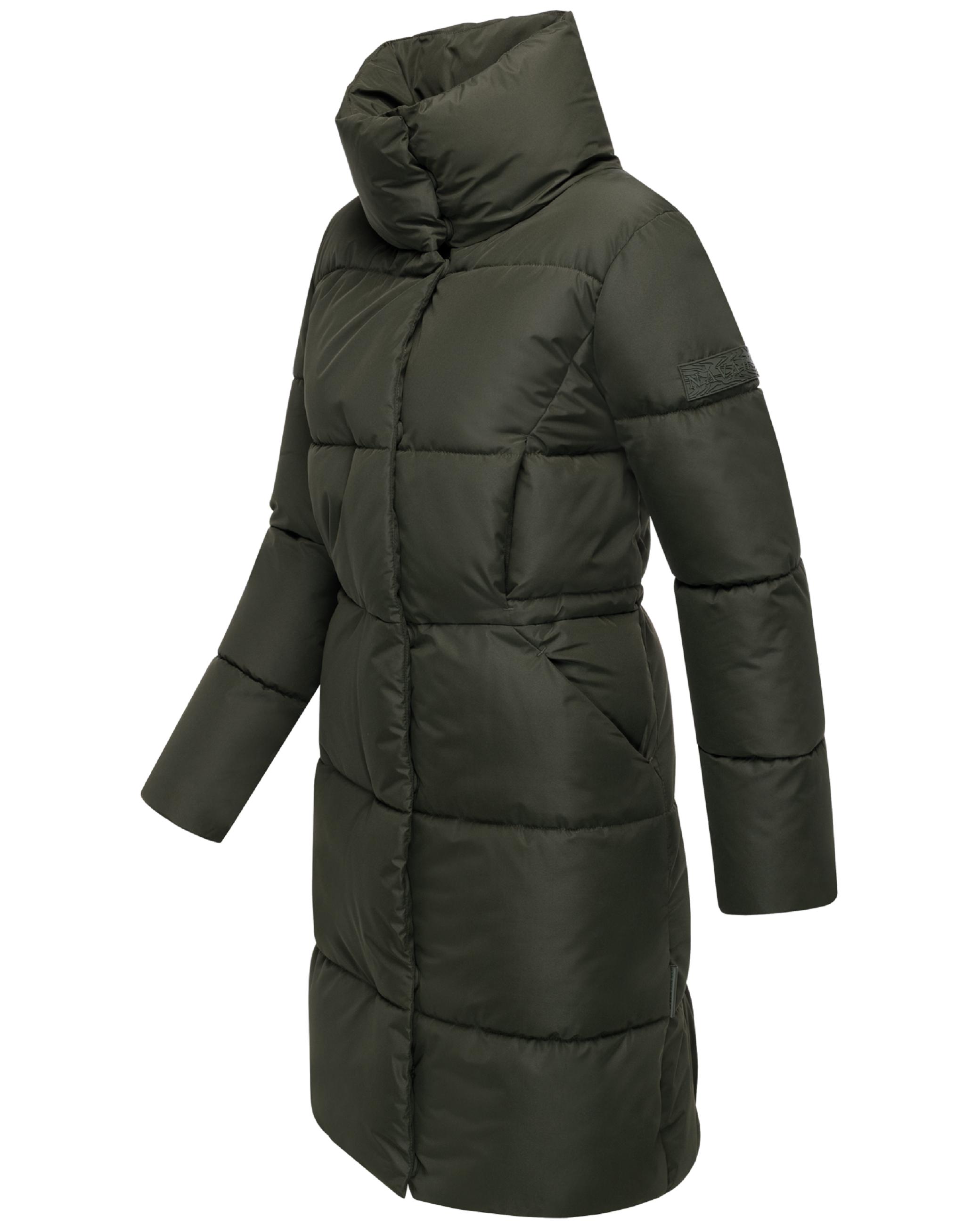 Winter Steppmantel "Wolkenkuss 14" Dark Olive