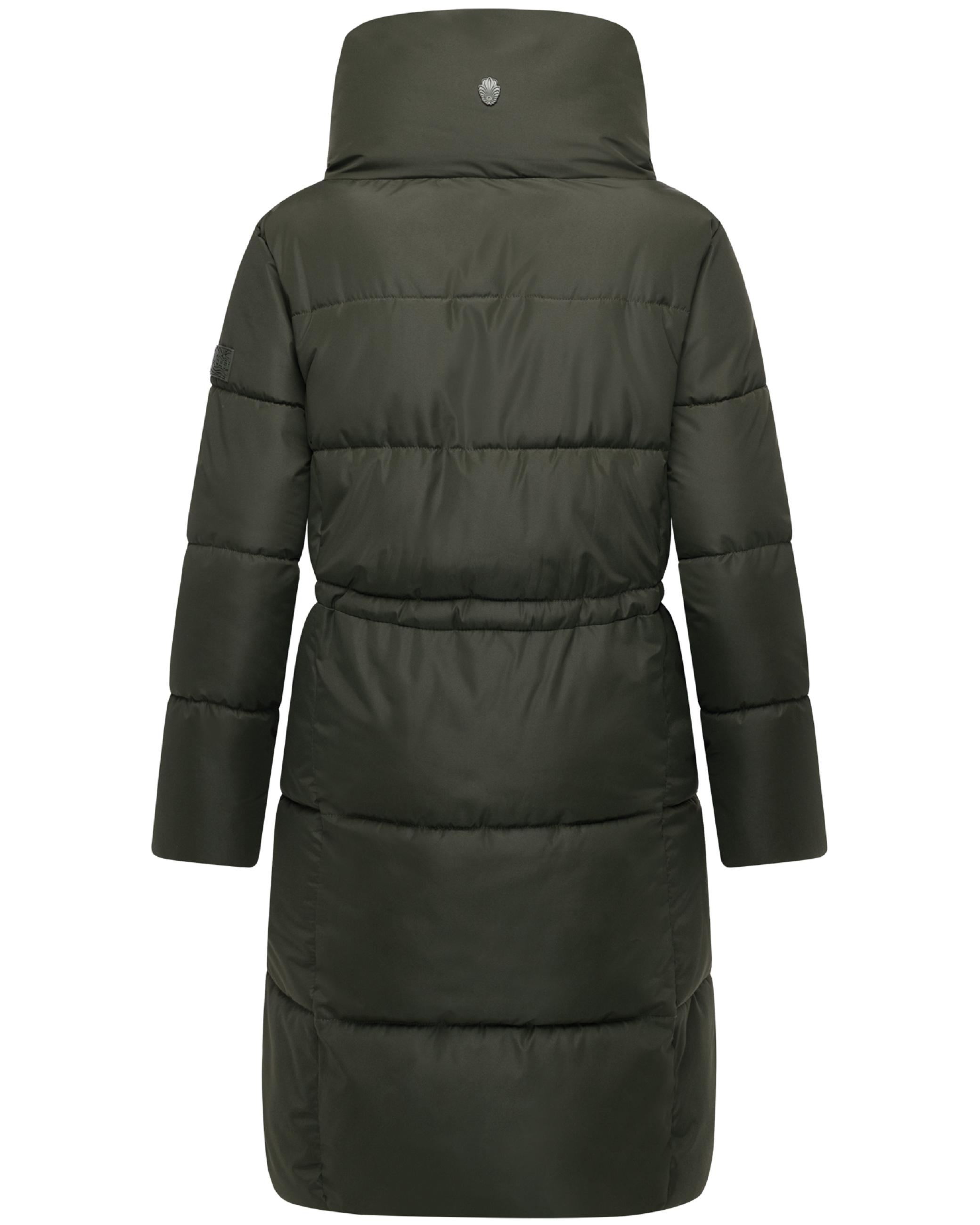 Winter Steppmantel "Wolkenkuss 14" Dark Olive