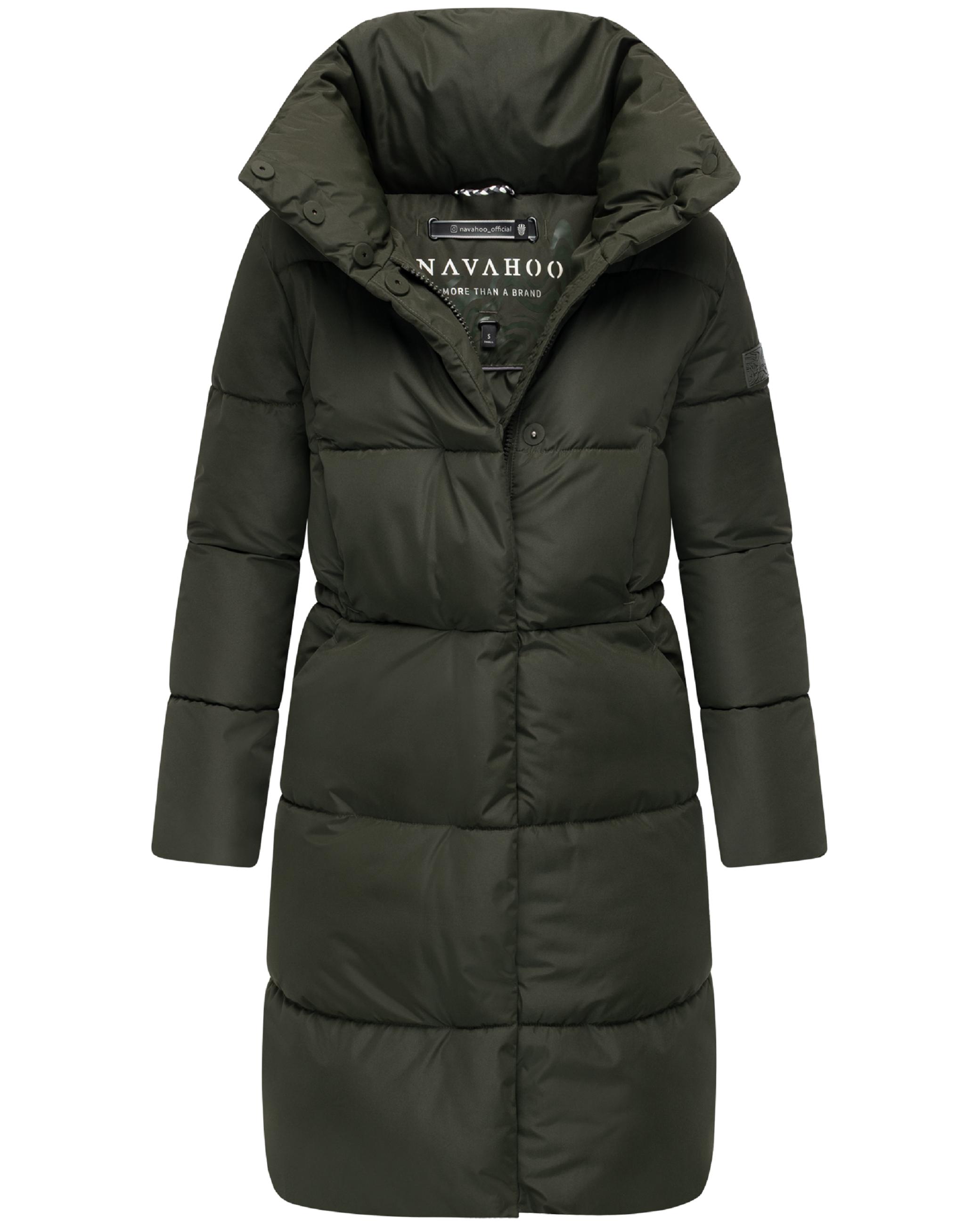 Winter Steppmantel "Wolkenkuss 14" Dark Olive