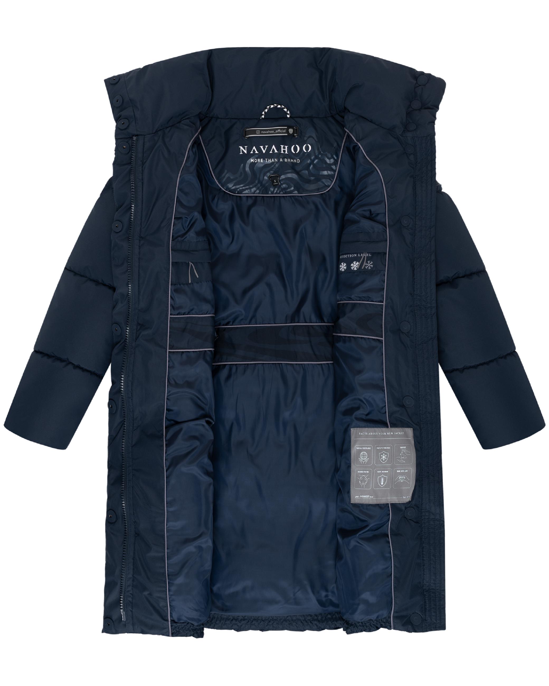 Winter Steppmantel "Wolkenkuss 14" Navy