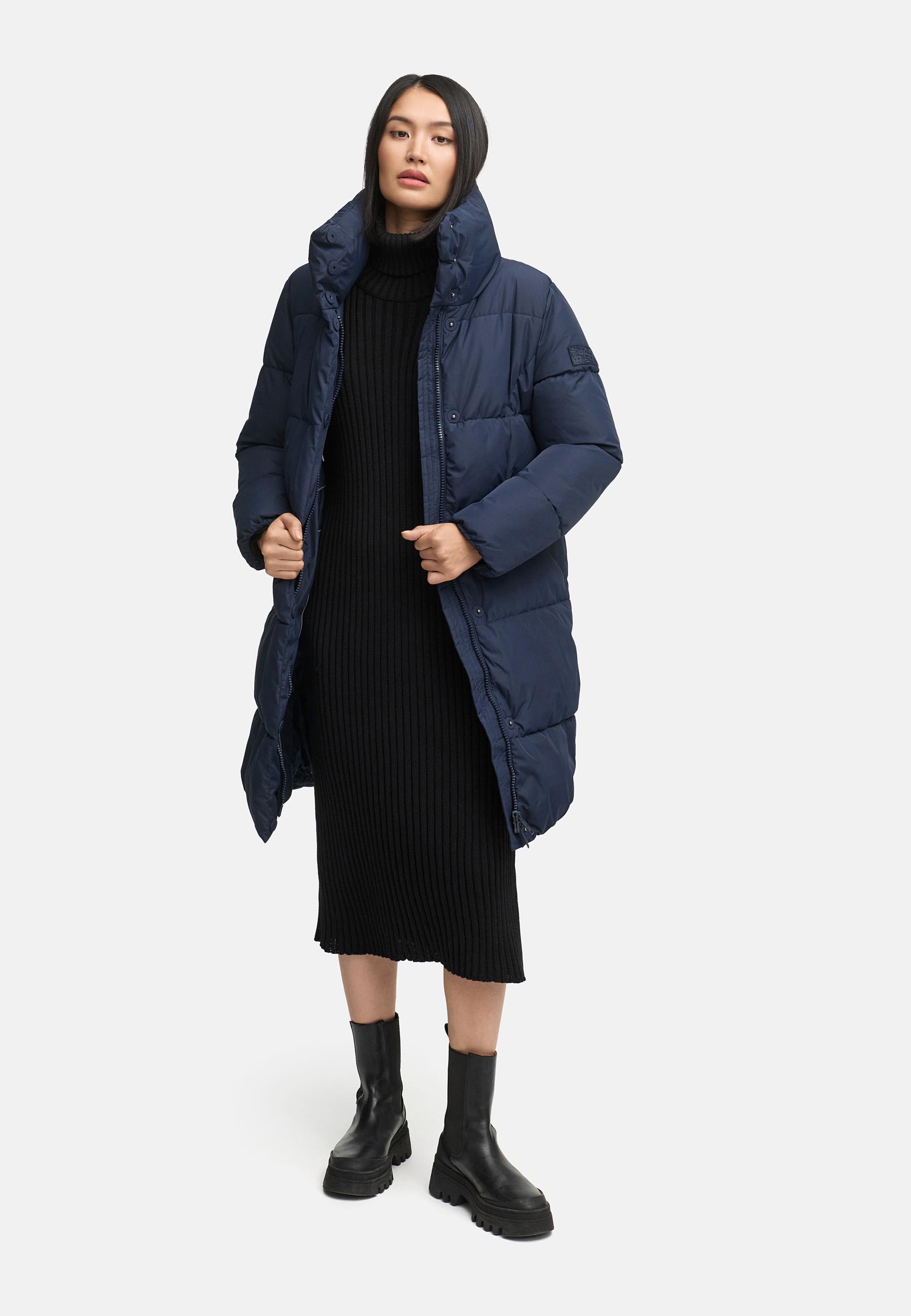 Winter Steppmantel "Wolkenkuss 14" Navy