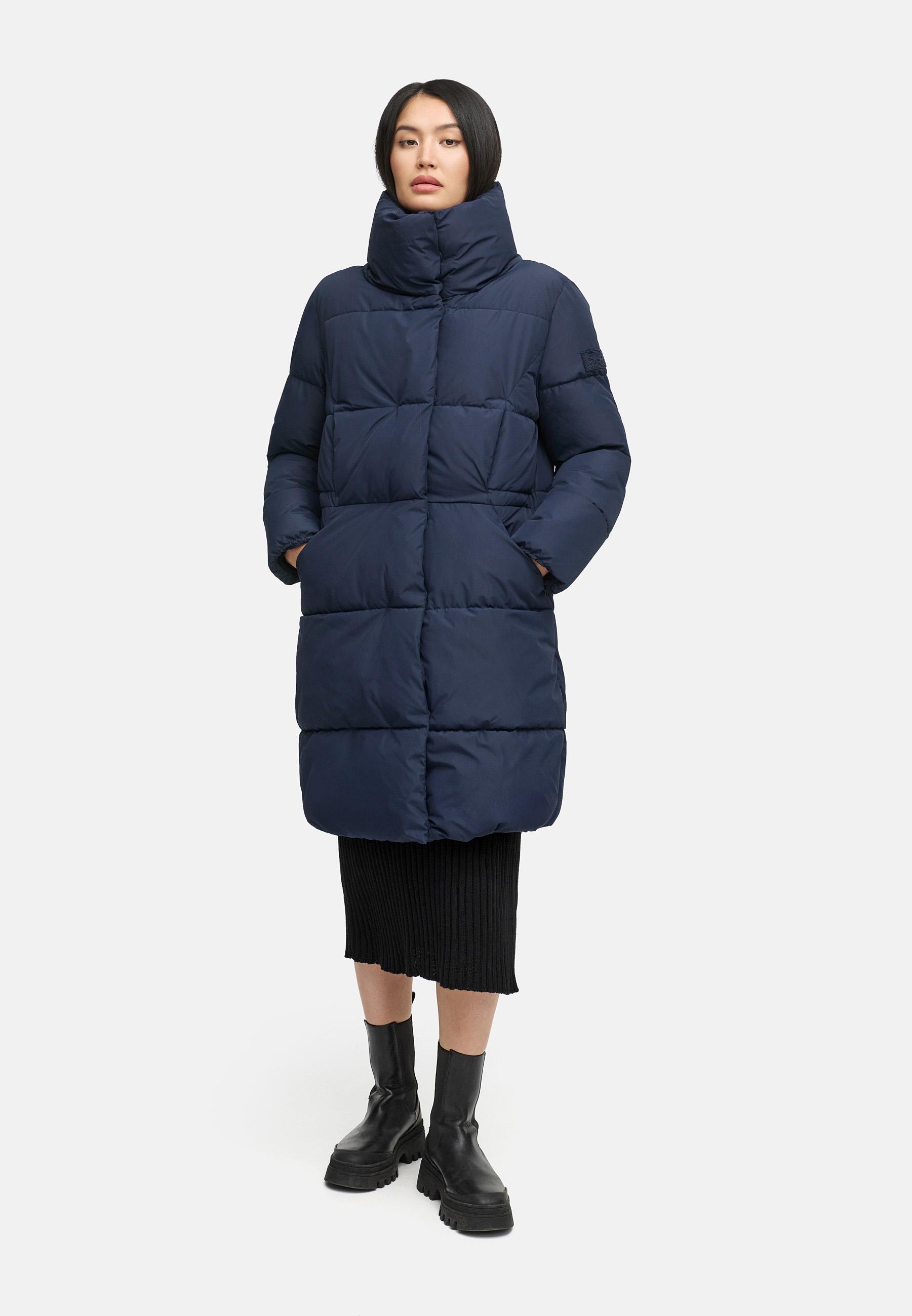 Winter Steppmantel "Wolkenkuss 14" Navy
