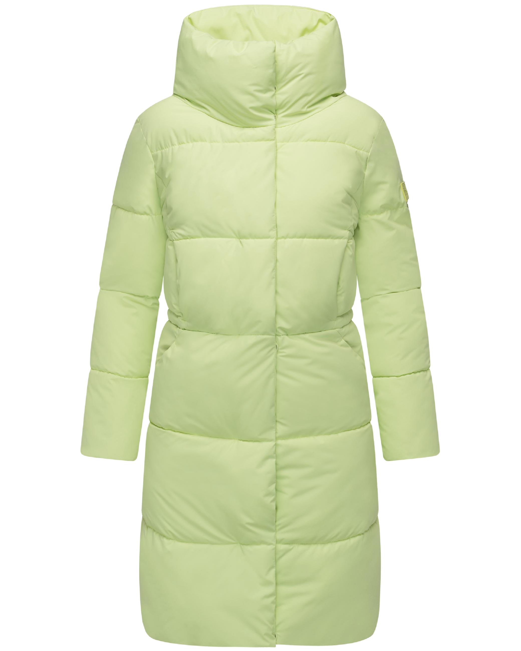 Winter Steppmantel "Wolkenkuss 14" Pastell Lime