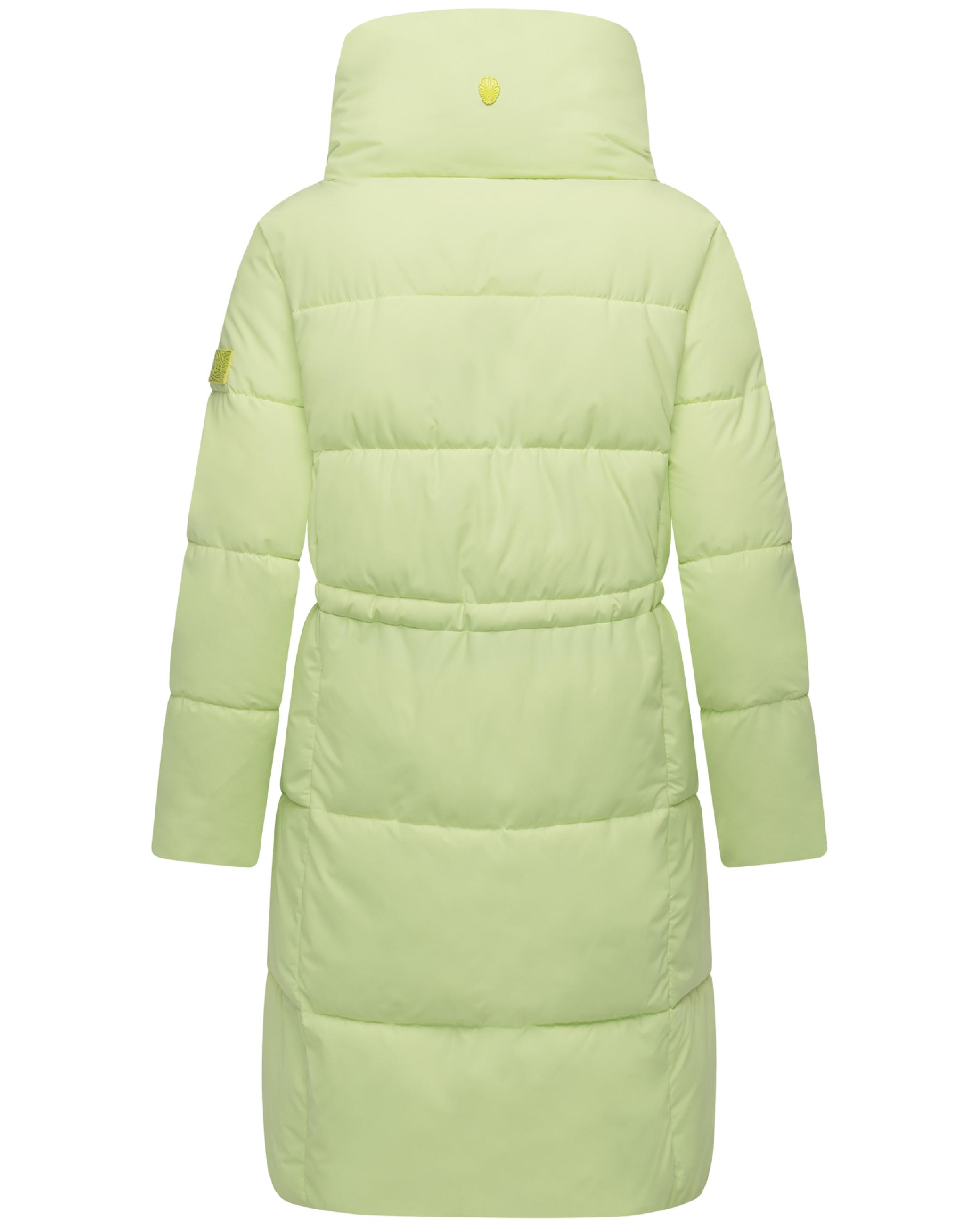 Winter Steppmantel "Wolkenkuss 14" Pastell Lime