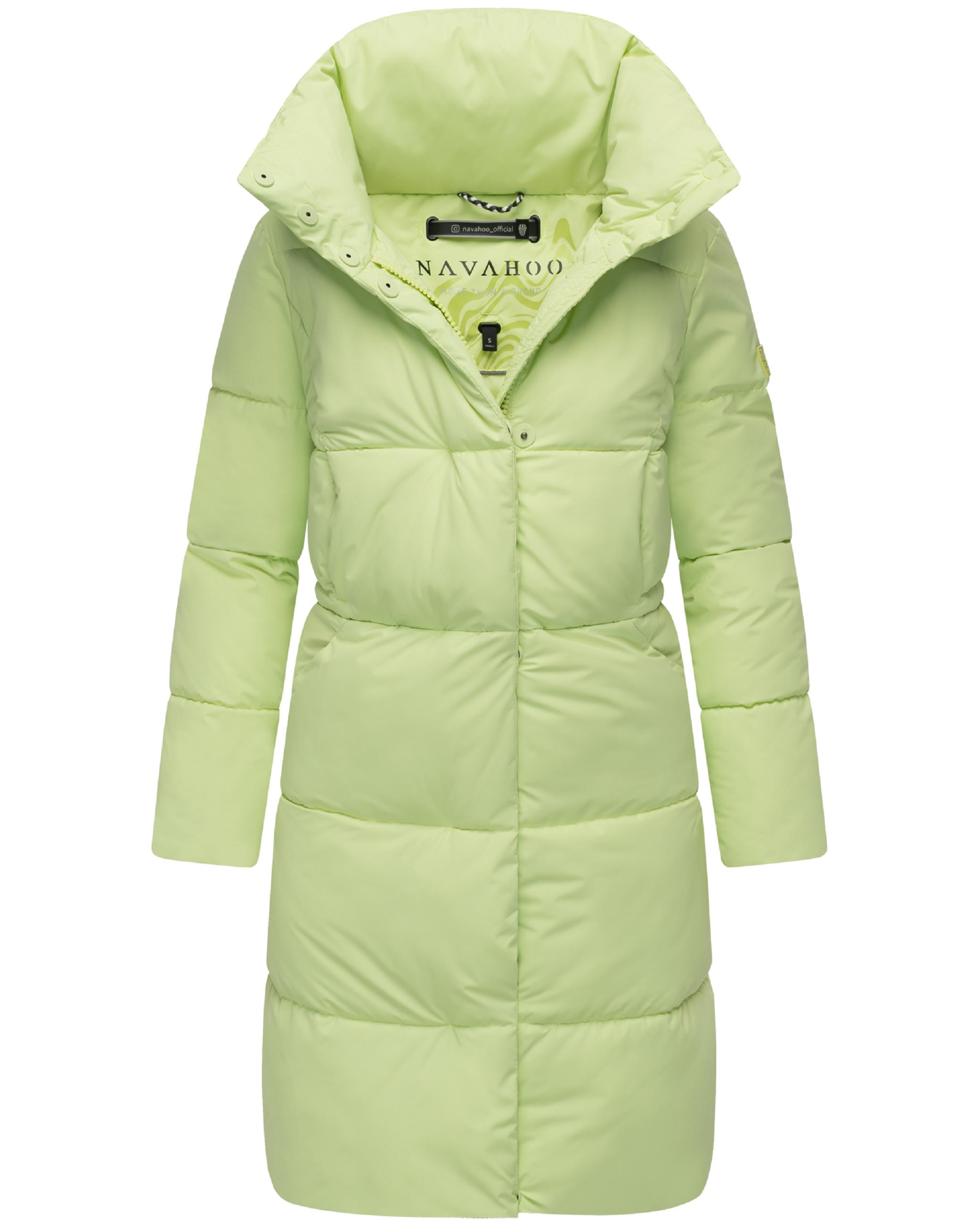 Winter Steppmantel "Wolkenkuss 14" Pastell Lime