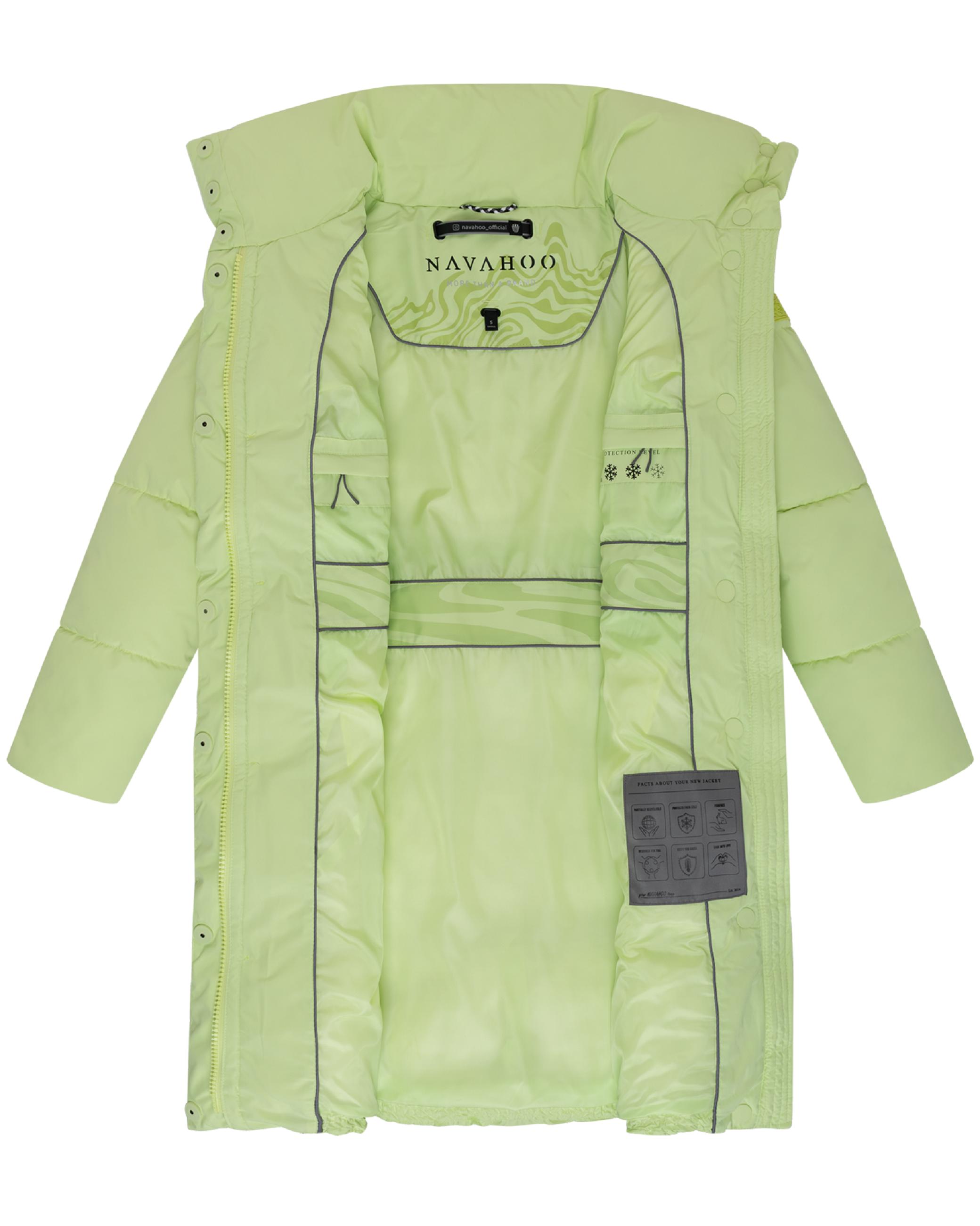Winter Steppmantel "Wolkenkuss 14" Pastell Lime