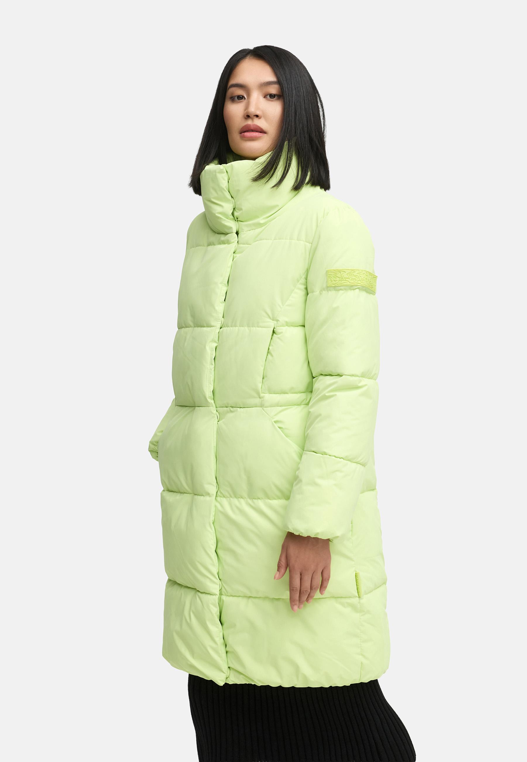 Winter Steppmantel "Wolkenkuss 14" Pastell Lime