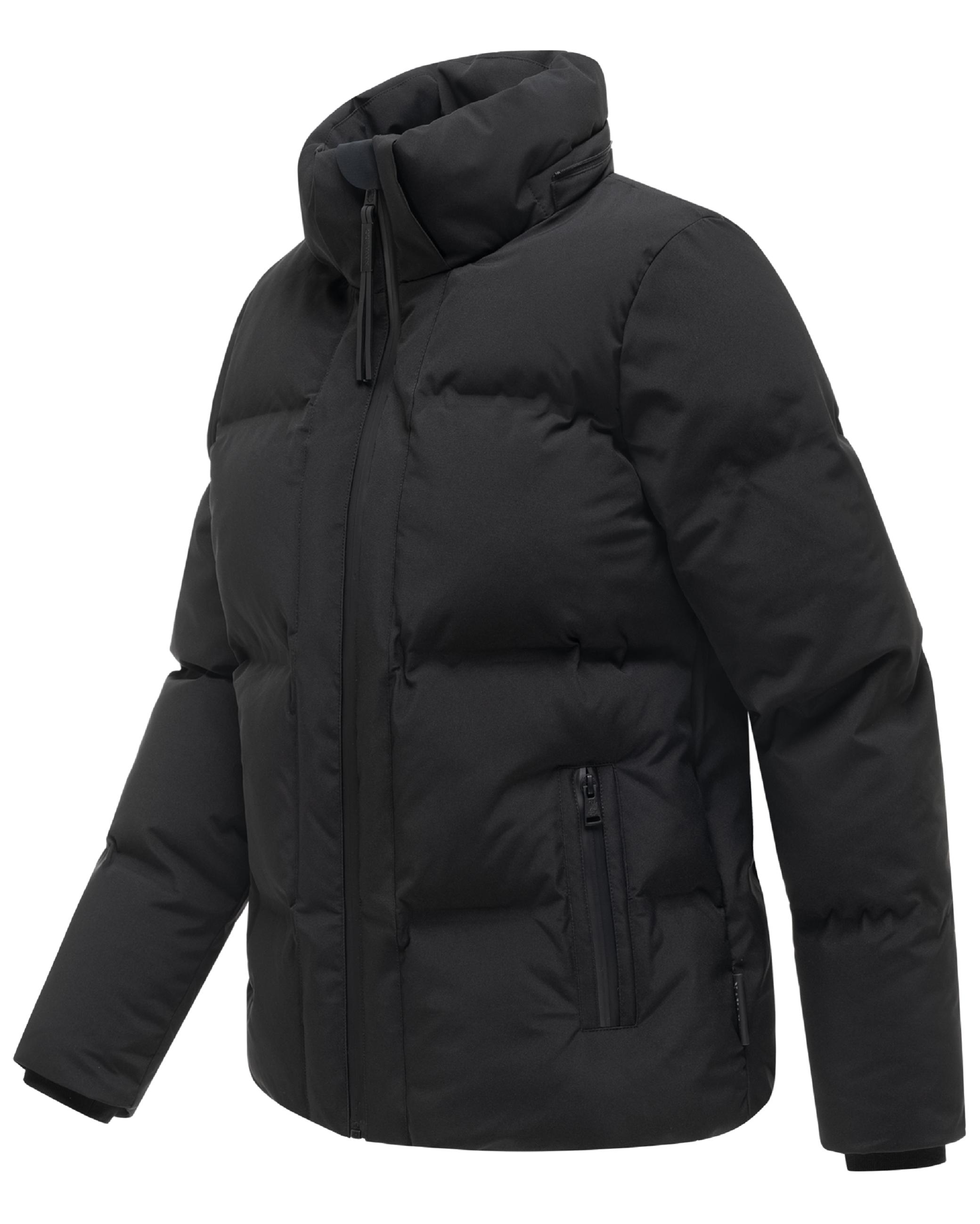 Warme Steppjacke mit verstellbarer Kapuze "Wolkentanz XIV" Black