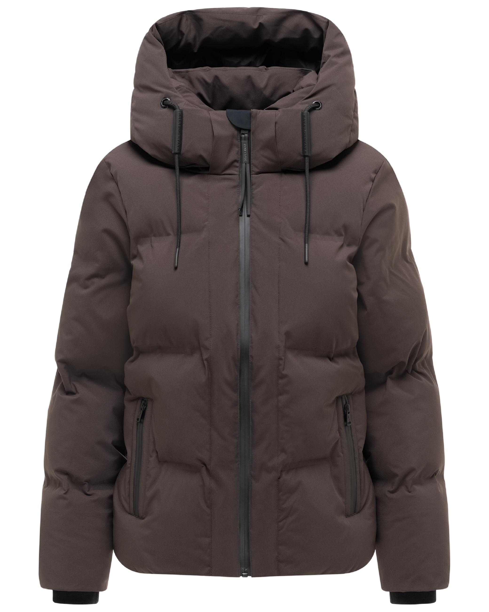 Warme Steppjacke mit verstellbarer Kapuze "Wolkentanz XIV" Choco