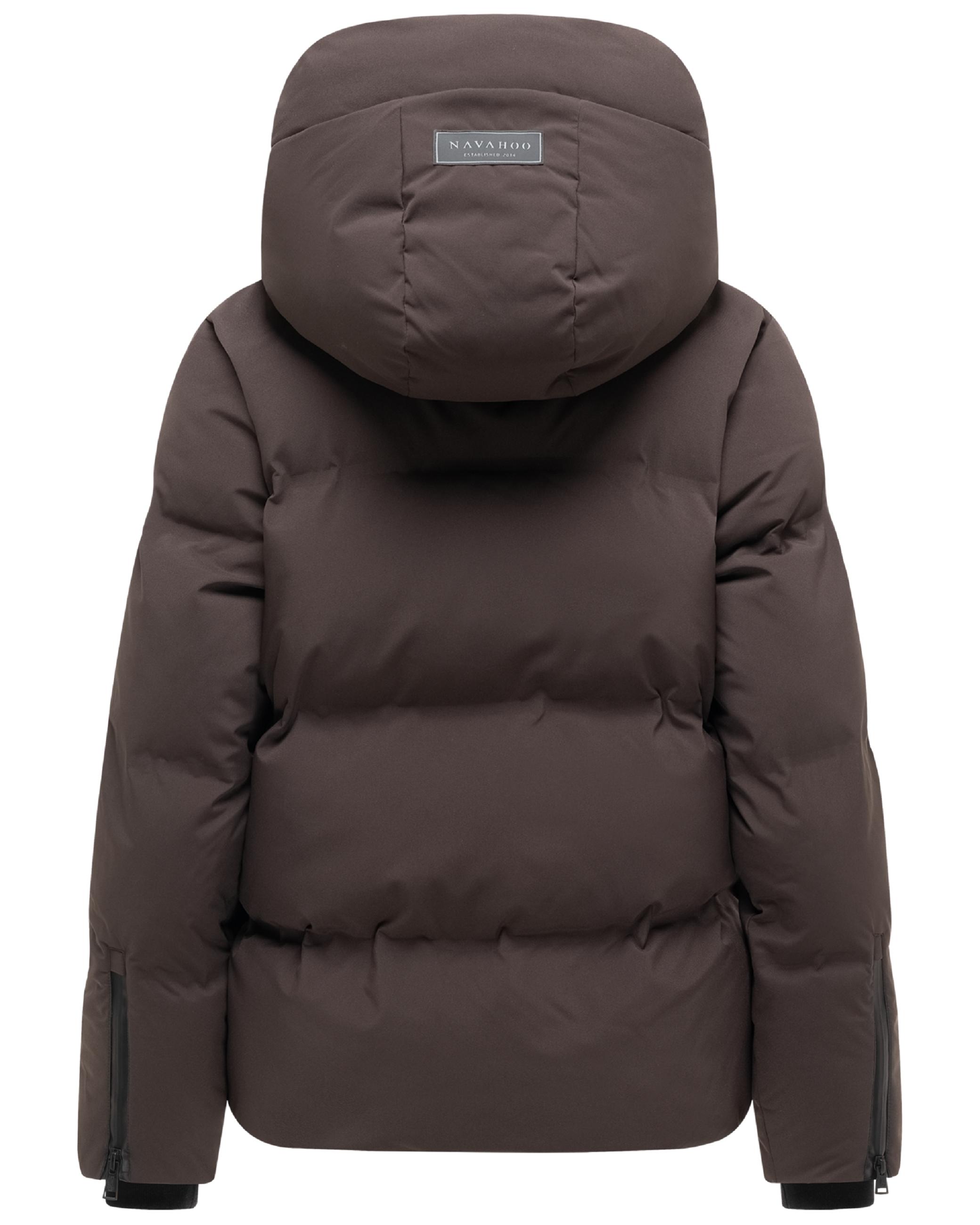 Warme Steppjacke mit verstellbarer Kapuze "Wolkentanz XIV" Choco