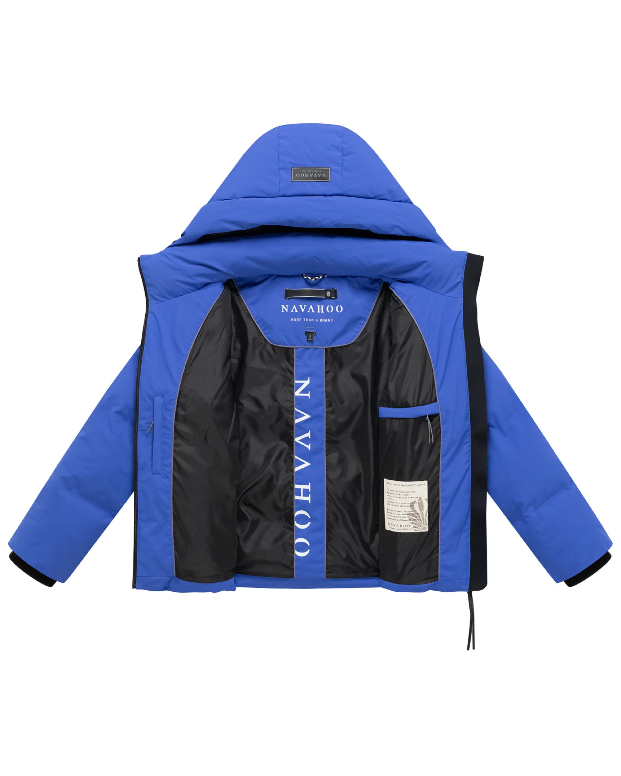 Warme Steppjacke mit verstellbarer Kapuze "Wolkentanz XIV" Galaxy Blue