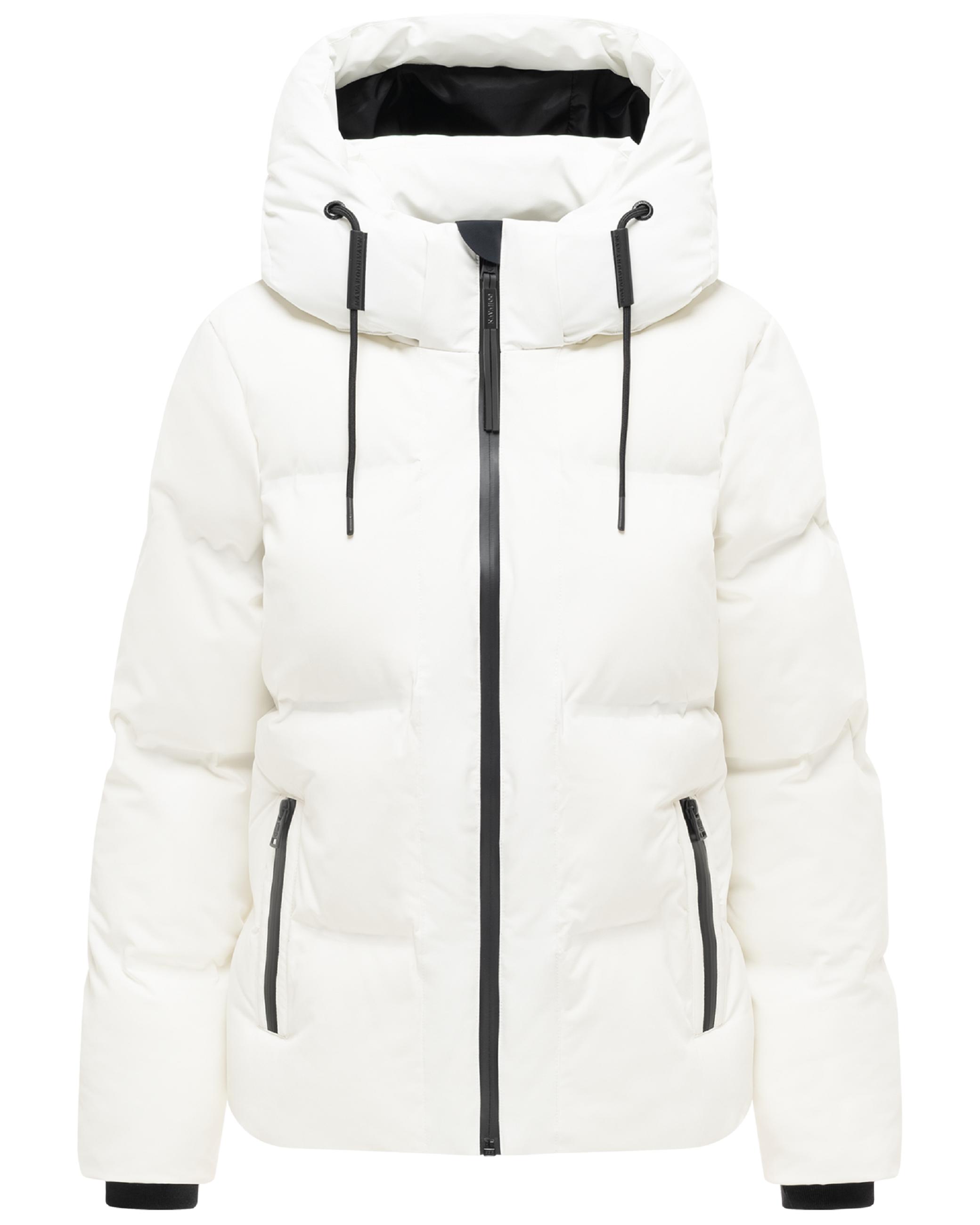 Warme Steppjacke mit verstellbarer Kapuze "Wolkentanz XIV" Off White