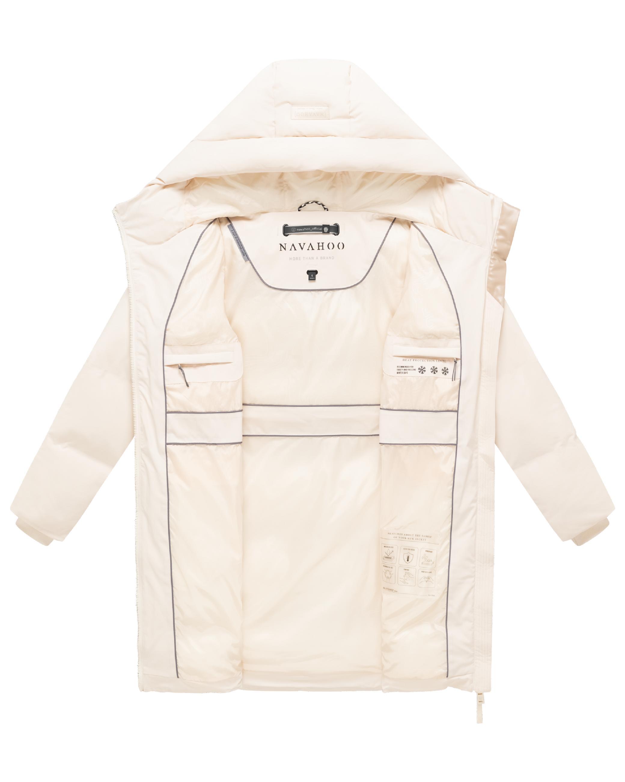 Steppmantel mit Taillengürtel "Wolkenwichtel 14" Cream