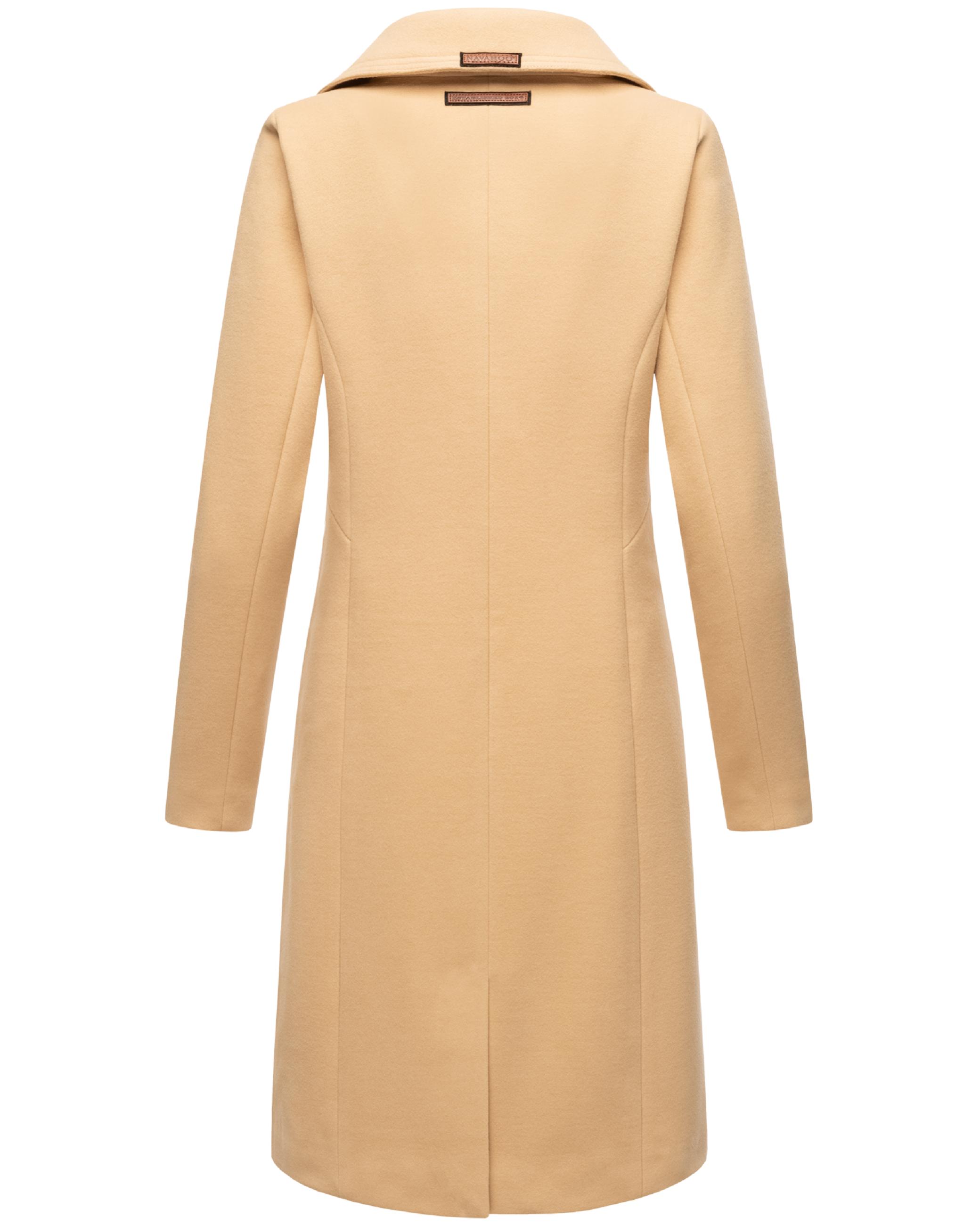 Eleganter Mantel in Wollmantel-Optik "Wooly" Beige