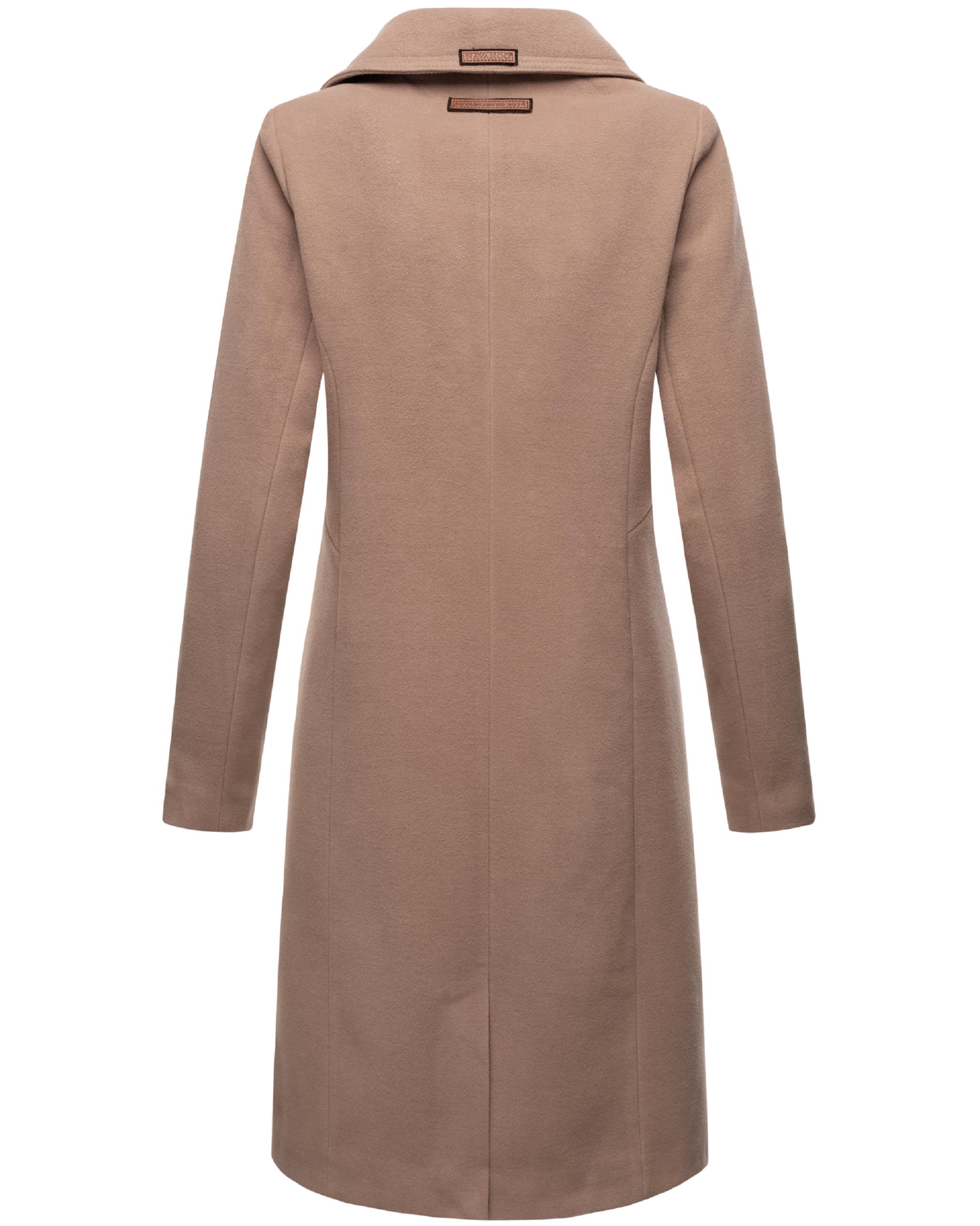 Eleganter Wollmantel "Wooly" Taupe